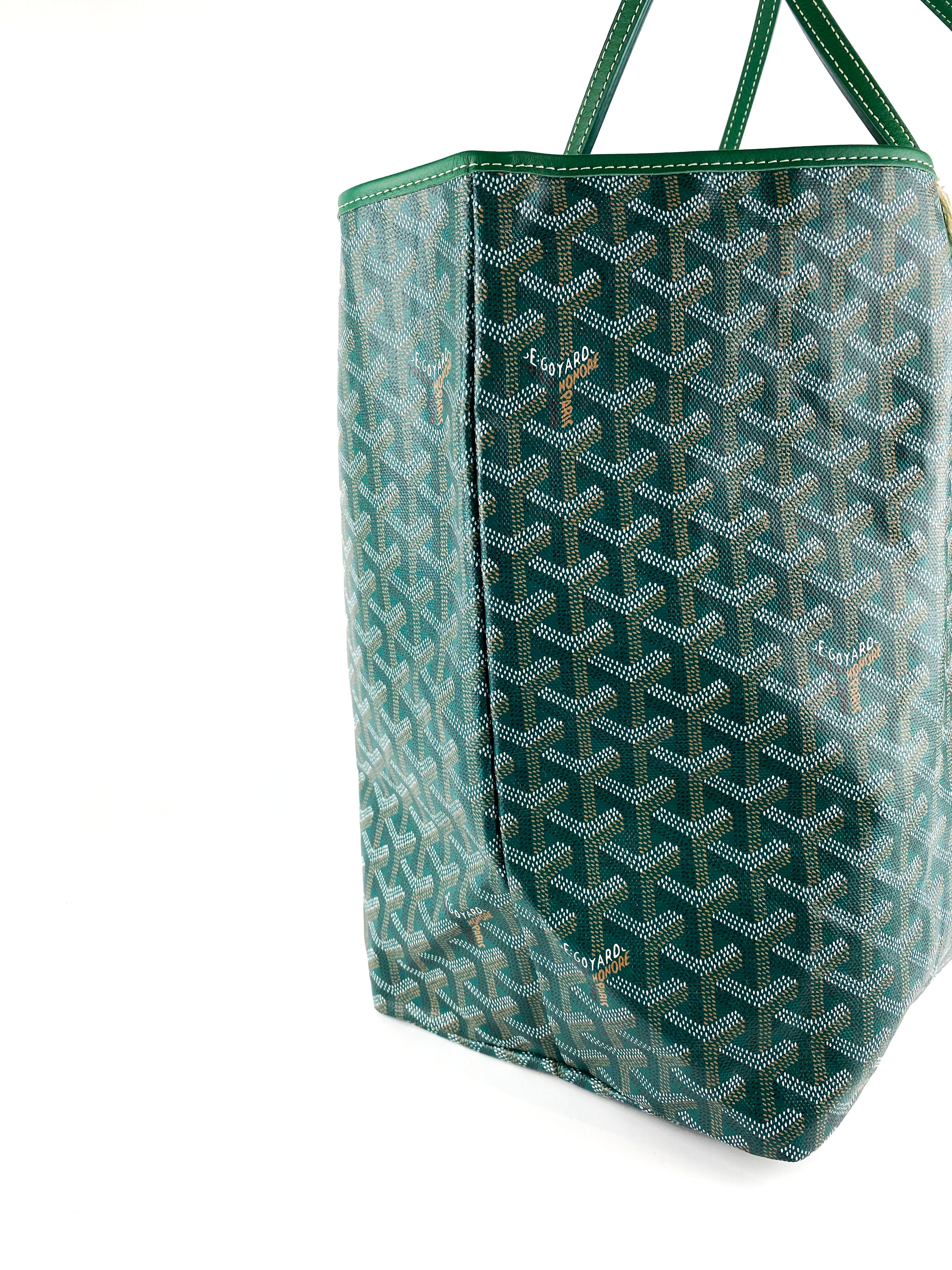 Luxury Goyard Green St. Louis Tote Bag - Premium Designer Handbag for Women - Fashionable & Durable Shopping Tote - Perfect for Work, Travel & Everyday Use