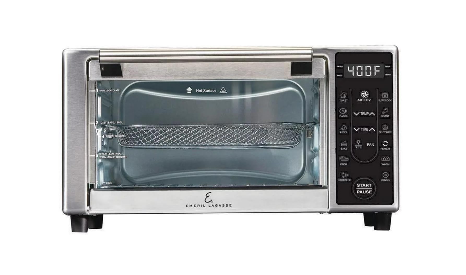 Emeril Lagasse Power Air Fryer 360 Plus - 12-in-1 Multi-Function Air Fryer Oven with Rotisserie, Dehydrator & Convection - Perfect for Frying, Baking, Roasting & Healthy Cooking at Home