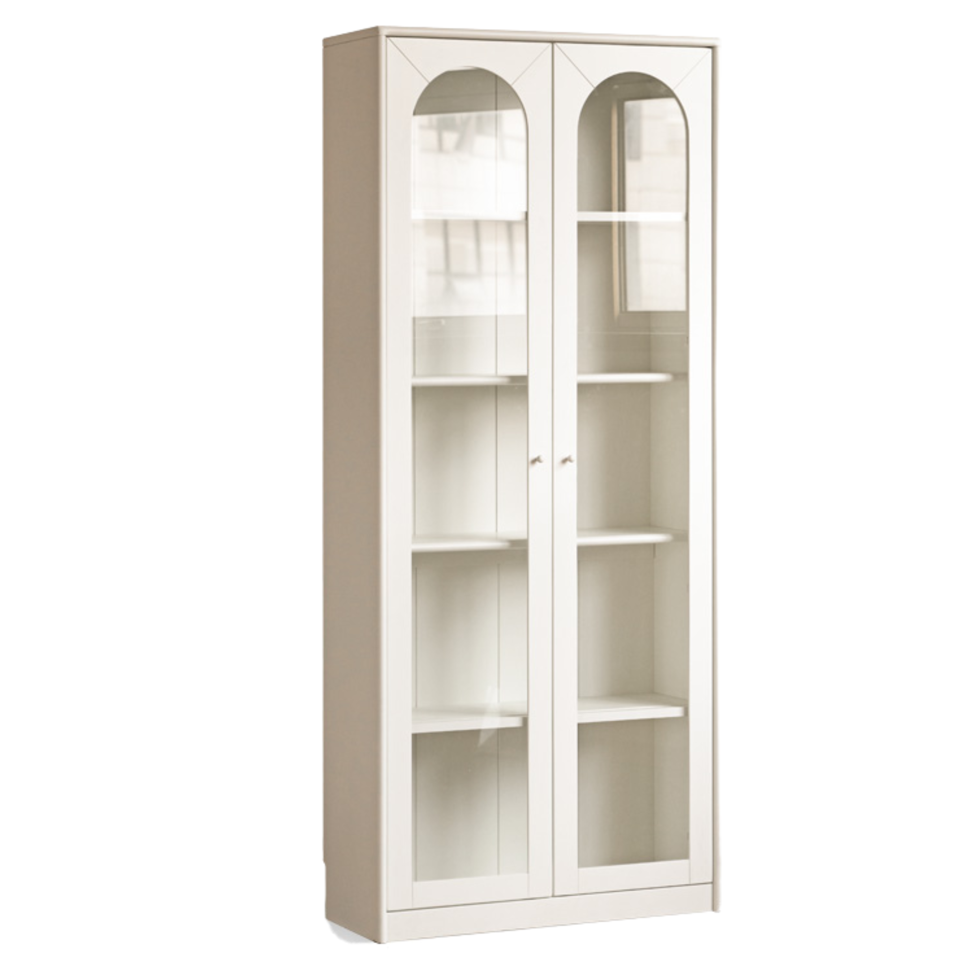 31.5x12.6x74.8 inch/ 80x32x190сm/ Warm white / C full display bookcase