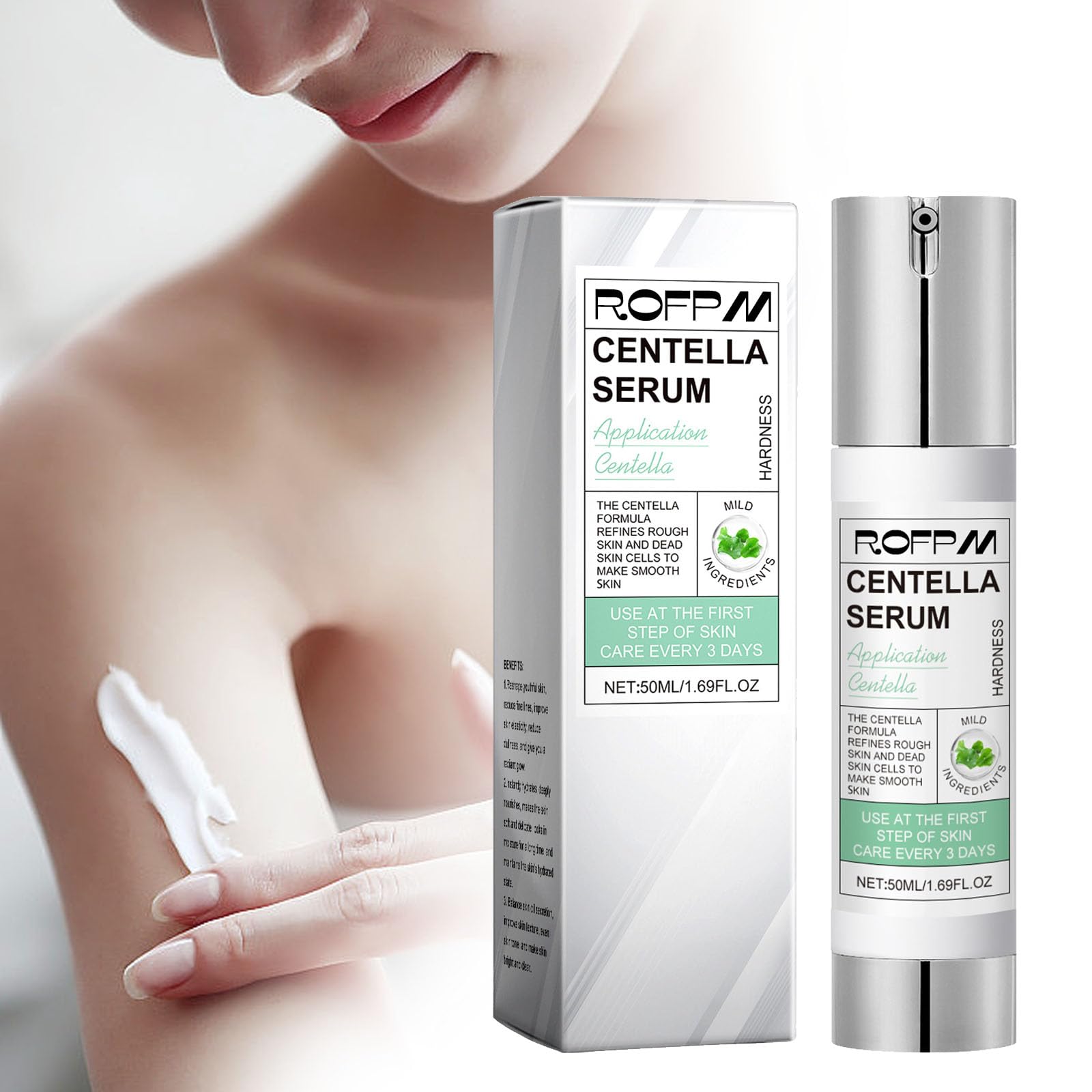Centella Ampoule Serum - Deep Nourishing & Hydrating Facial Serum for Dry Skin | Korean Skincare for Moisturizing & Repairing | Day & Night Use for Glowing Complexion