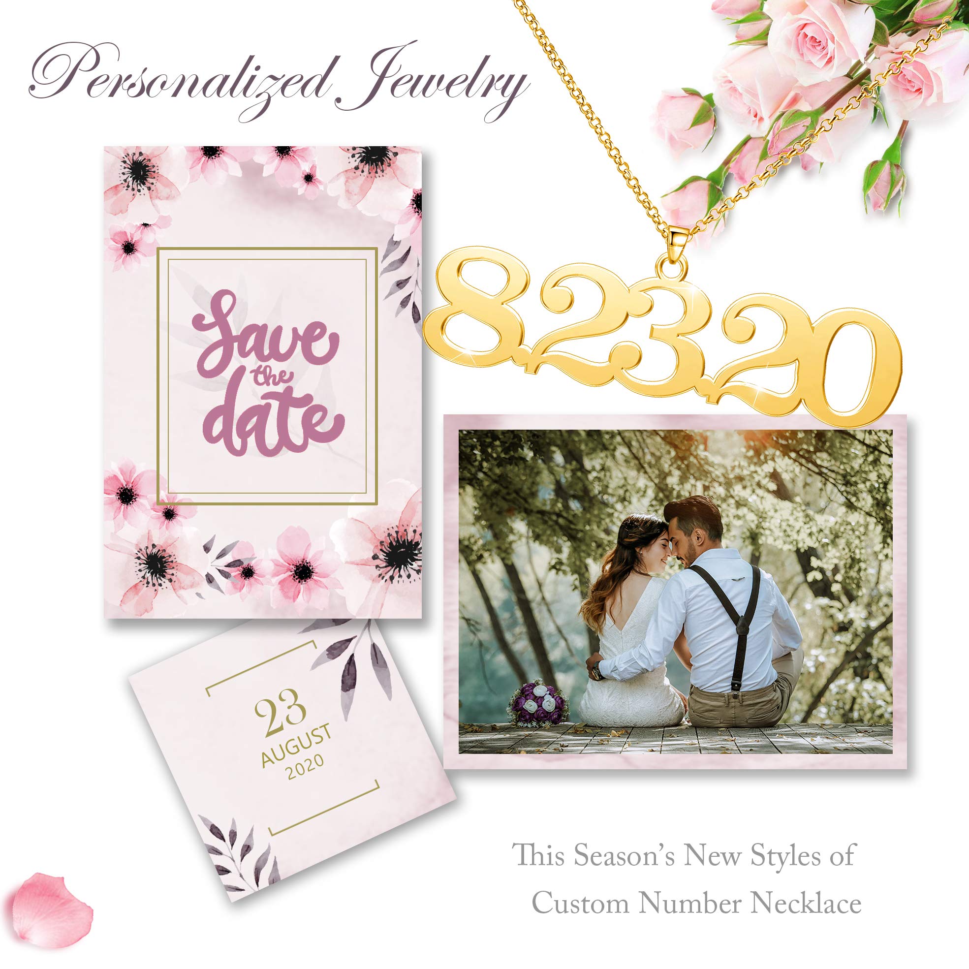 Personalized Custom Name Necklace - Engraved Initial Nameplate Jewelry Gift for Women, Mom, Girlfriend - Perfect for Birthdays, Anniversaries & Special Occasions