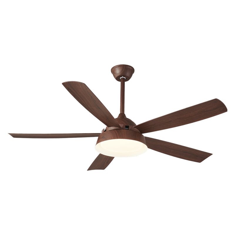 Elysian Ceiling Fan with Light Kit - 52 Inch Modern Flush Mount Fan - Quiet Reversible Motor - Energy Efficient LED Light - Perfect for Bedroom, Living Room & Home Office