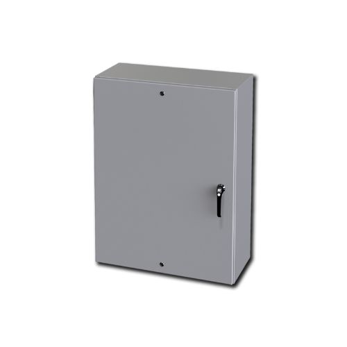 Enviroline Series Single Door Electrical Enclosures with 3-Point Locking Hardware - Weatherproof Outdoor & Indoor Use for Industrial Equipment Protection