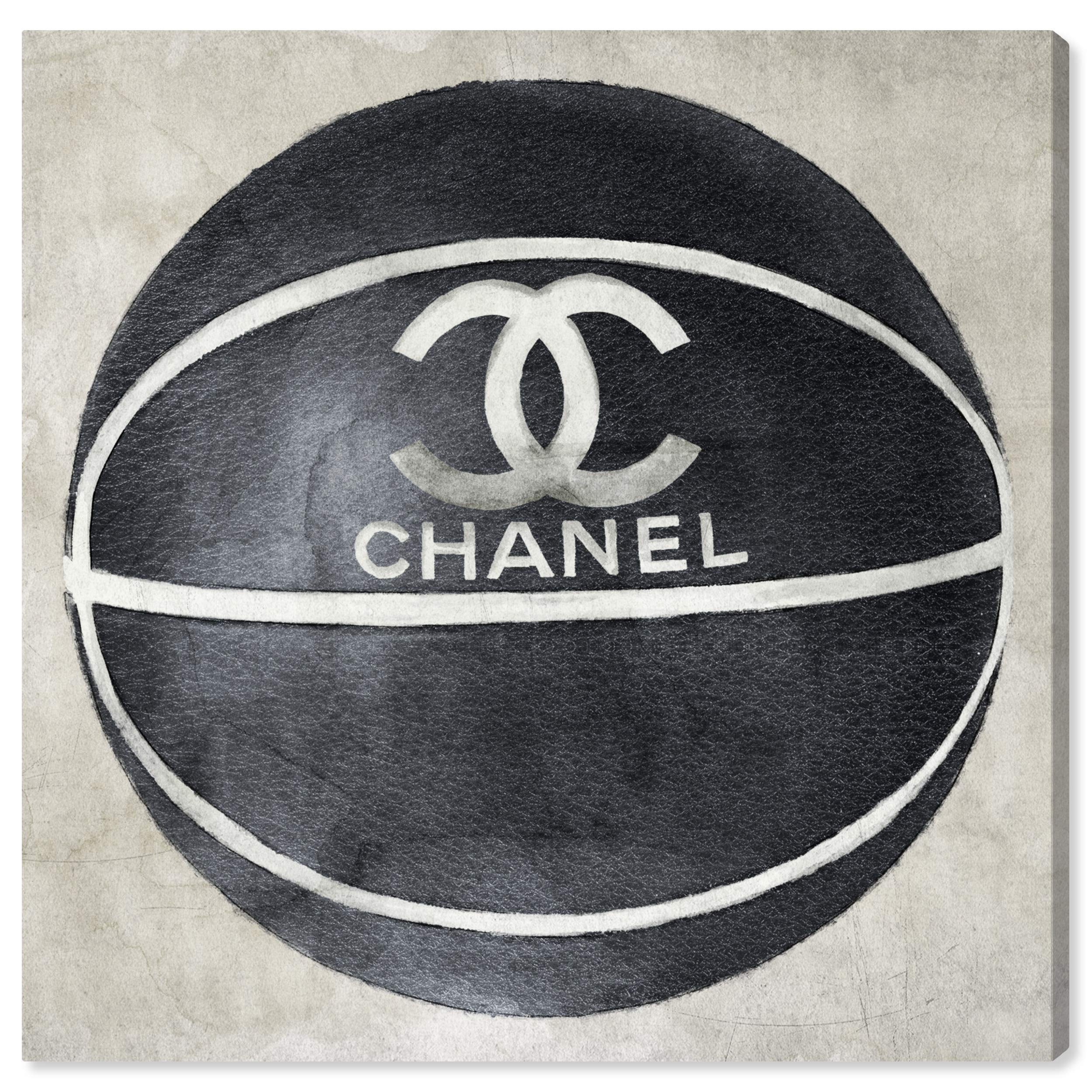Oliver Gal Artist Co. Fashion & Glam Wall Art Canvas Print - 'BM Fashion Basketball' Poster for Home Decor, Office & Gift Ideas | Modern Artwork for Living Room, Bedroom & Studio