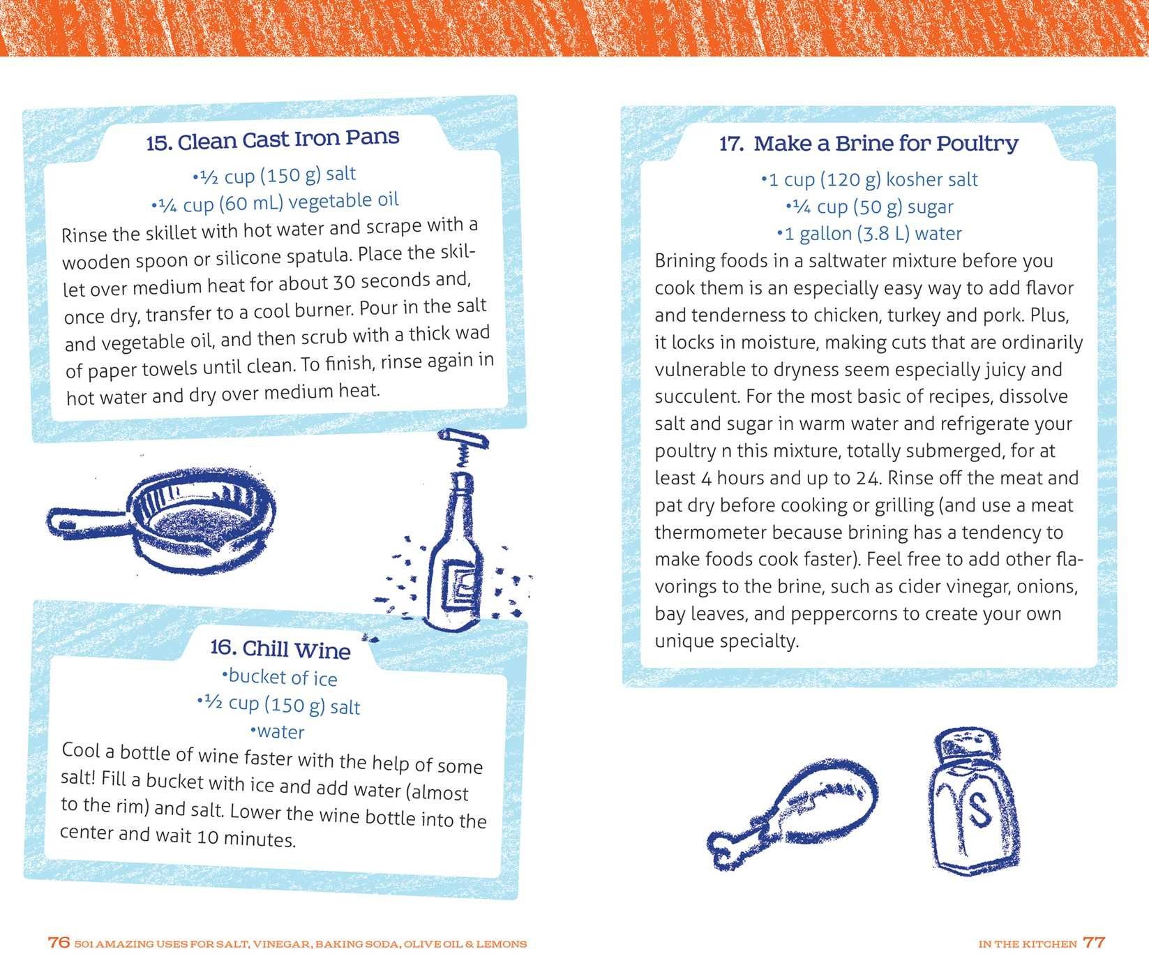 501 Practical Uses for Salt, Vinegar, Baking Soda, Olive Oil & Lemons - Natural Cleaning, Cooking & Home Remedies Guide for Everyday Life