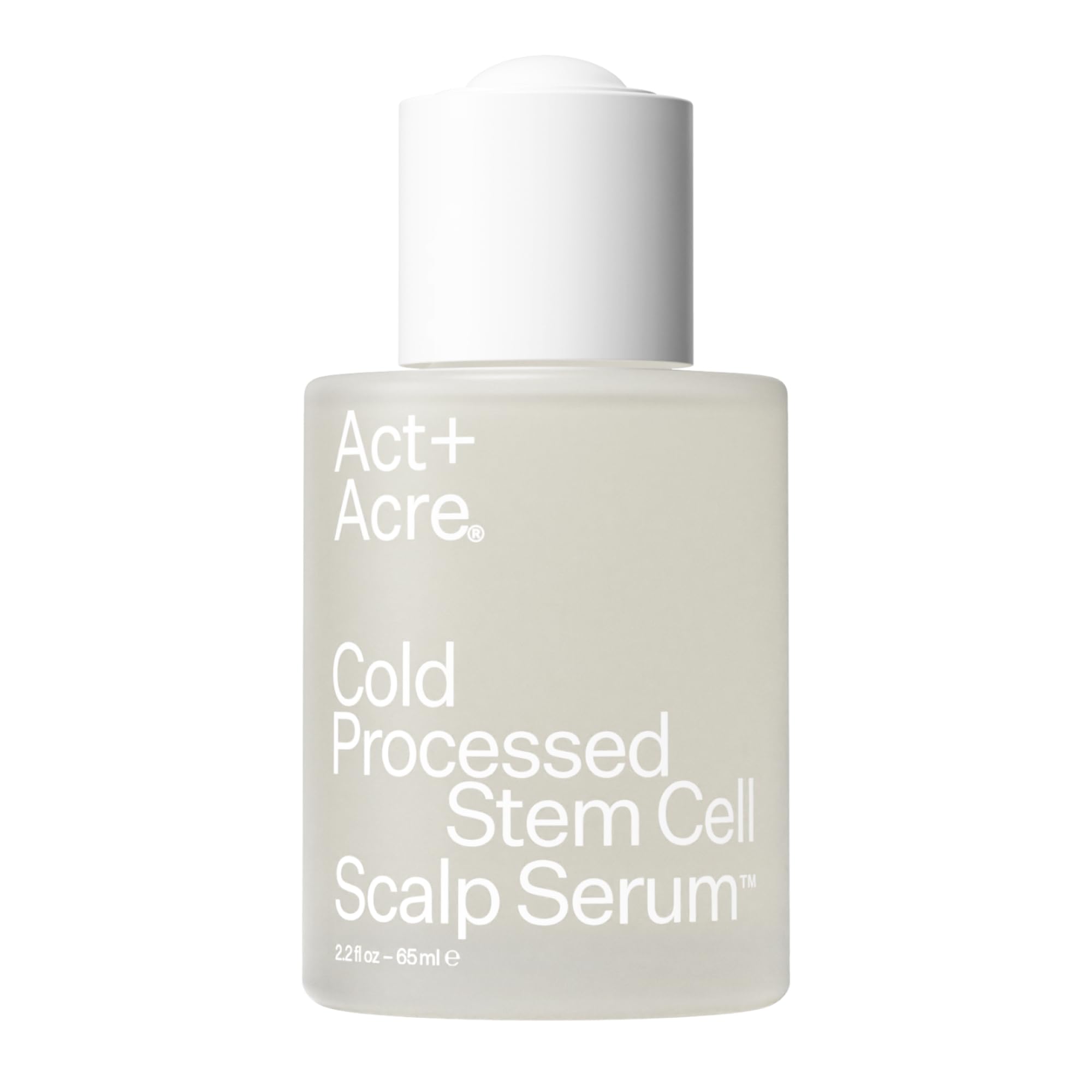 Act+Acre Cold Processed Stem Cell Scalp Serum for Thicker Hair Growth | Sulfate & Paraben Free Scalp Treatment with Aloe Vera | Hydrates & Soothes Dry Scalp | Perfect for Daily Hair Care Routine & Scalp Health Maintenance