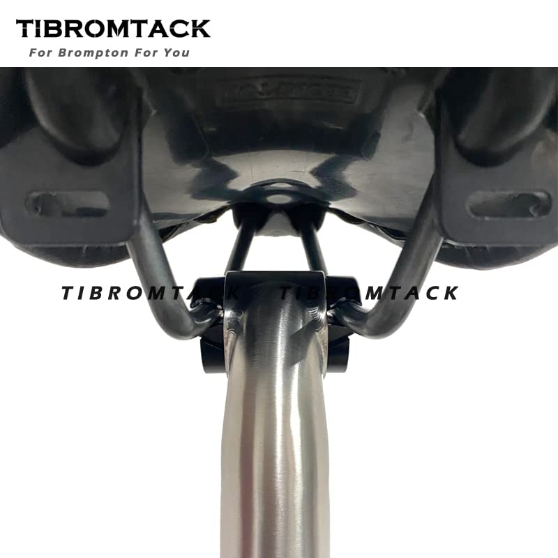 Premium Titanium Gooseneck Seat Post for Brompton Folding Bikes - 31.8mm Diameter, 550/580mm Length, Grade 9 Ti Material - Lightweight & Durable Bicycle Saddle Accessory for Urban Commuting & Travel
