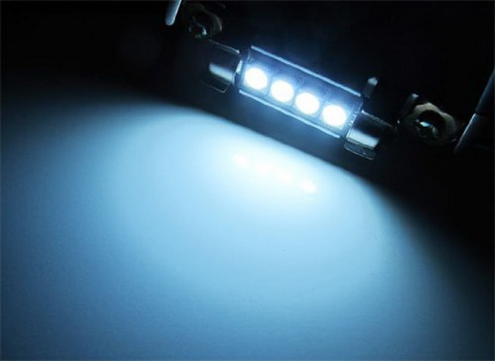 Error-Free 578 211-2 6411 LED Bulb - 4 SMD White Light for Car Dome, Trunk & Cargo Area - Perfect for Interior Lighting, Vehicle Maintenance & Night Visibility