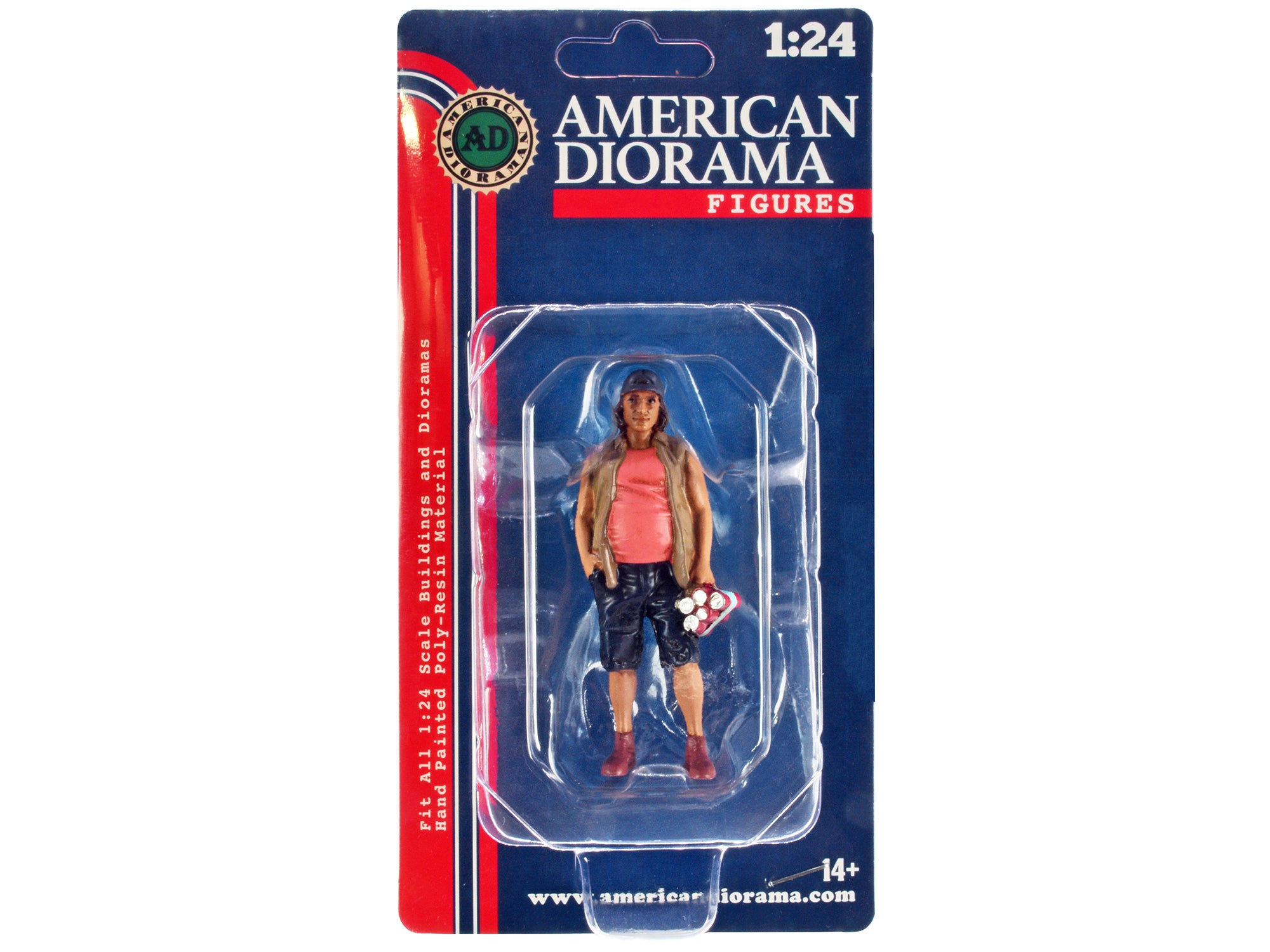 1/24 Scale Model Camper Figures - 2 Pack for Diorama & Miniature Scenes by American Diorama | Perfect for Model Train Layouts, Toy Displays & Collectible Scenes