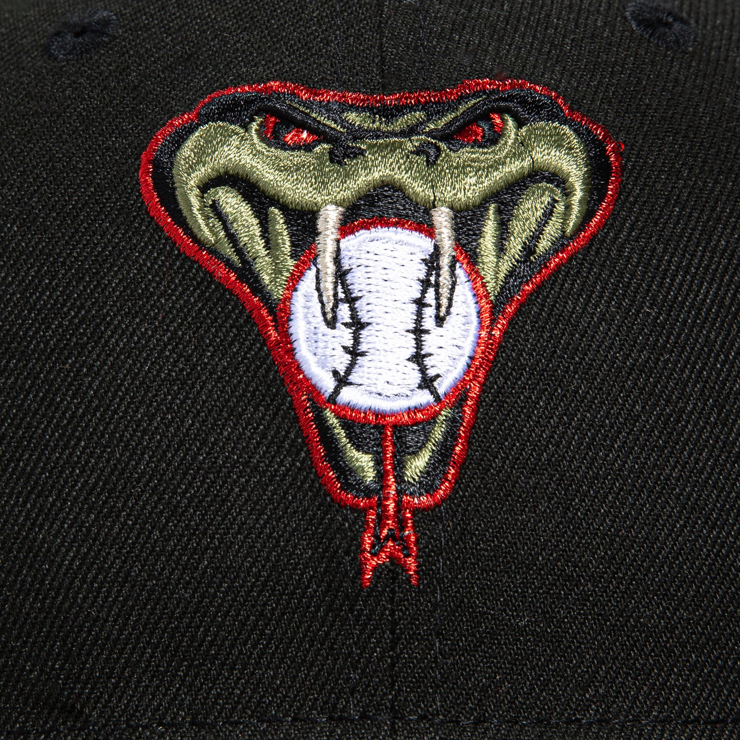 New Era 59Fifty Arizona Diamondbacks Inaugural Patch Snakehead Baseball Cap - Black & Olive - Official MLB Snapback Hat for Men & Women - Perfect for Games, Fan Gear & Streetwear Fashion