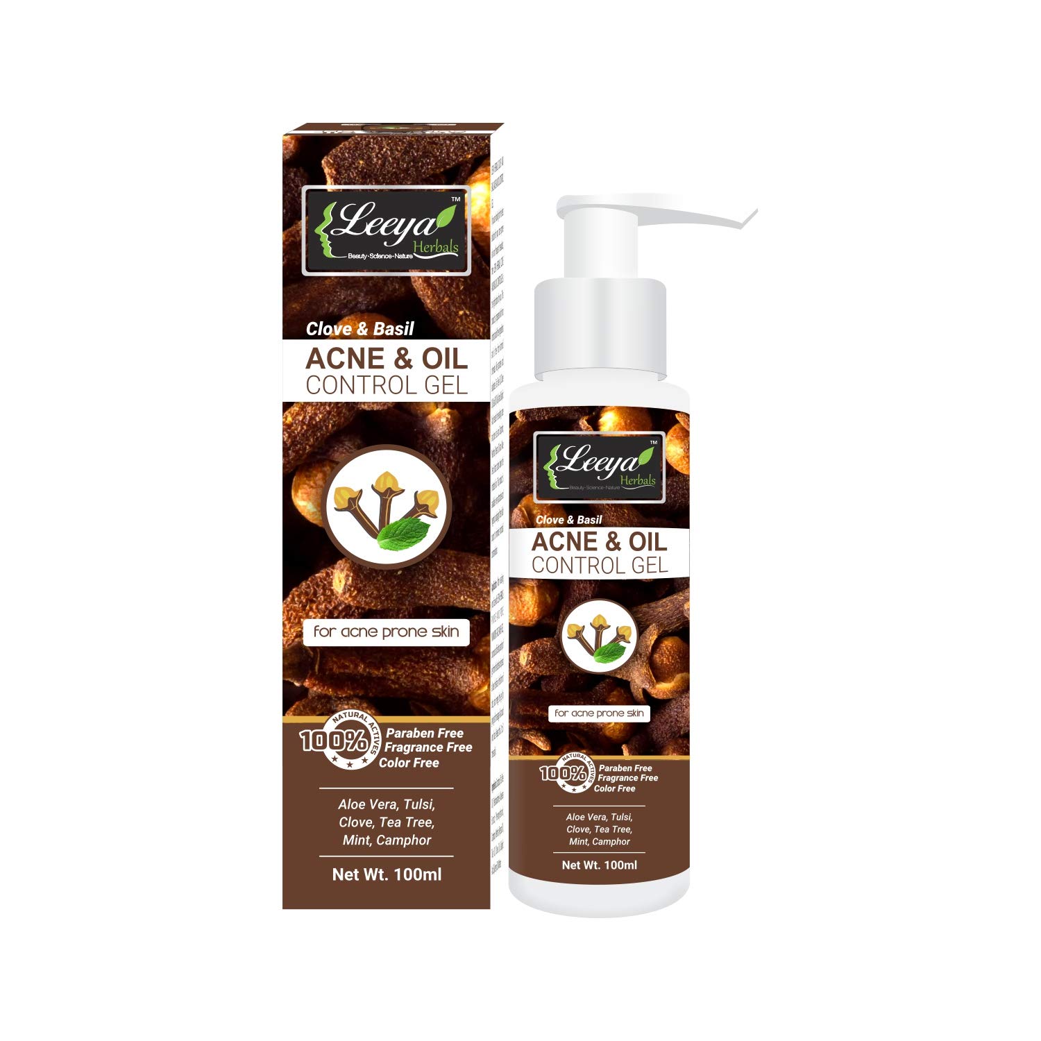 LEEYA HERBALS Acne Care Kit - Face Wash & Oil Control Gel for Daily Skincare