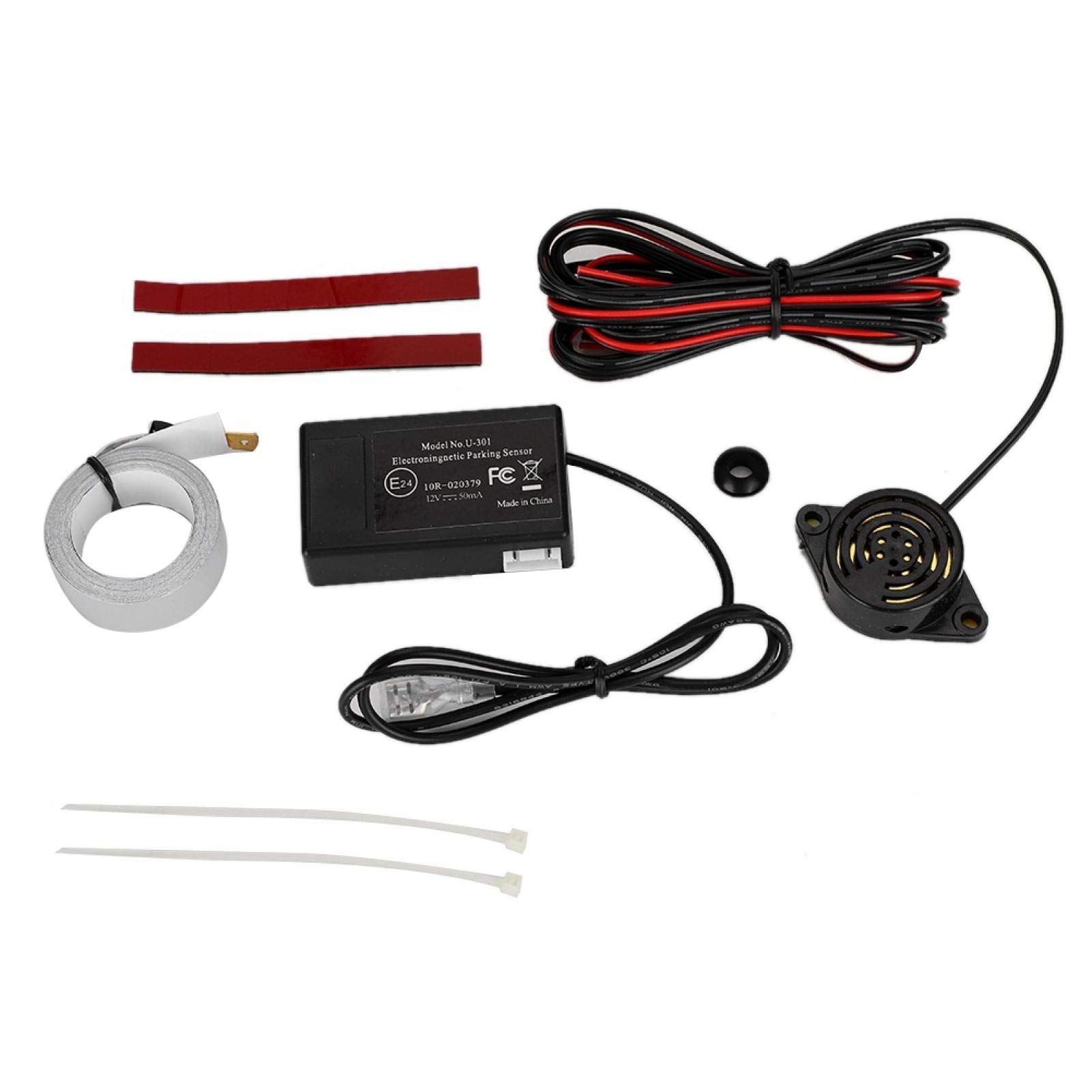 Universal Car Reverse Radar with Electromagnetic Induction & Buzzer Alarm - Parking Sensor for Bumper, Backing Up Safely in Driveways & Tight Parking Spaces