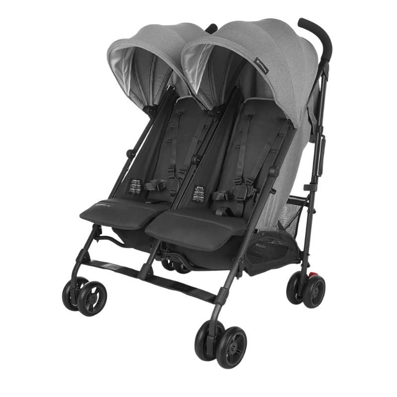 G LINK V2 Lightweight Double Umbrella Stroller for Twins - Compact Foldable Baby Stroller with Canopy - Perfect for Travel, Shopping & Daily Walks