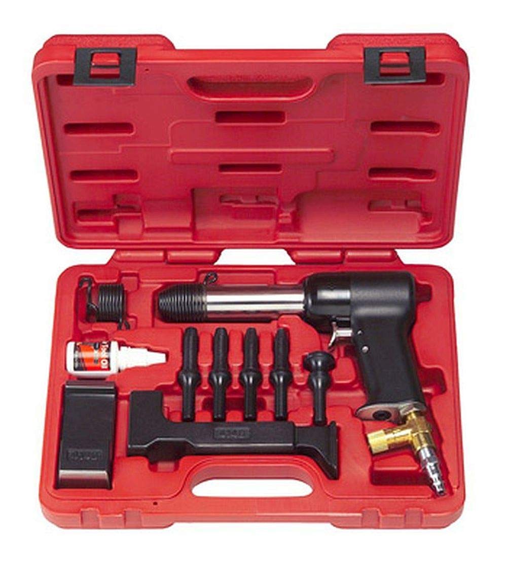 Hanson HRH-3X-737 3X Air Hammer Kit with 2 Bucking Bars, 4 Universal Head Bits (3/32
