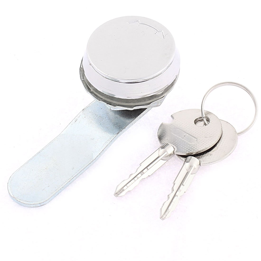 uxcell 19mm Thread Cam Lock with Protective Cap - Secure Mailbox Drawer Cabinet & Locker Tool for Home, Office & Storage Security (2 Keys Included)