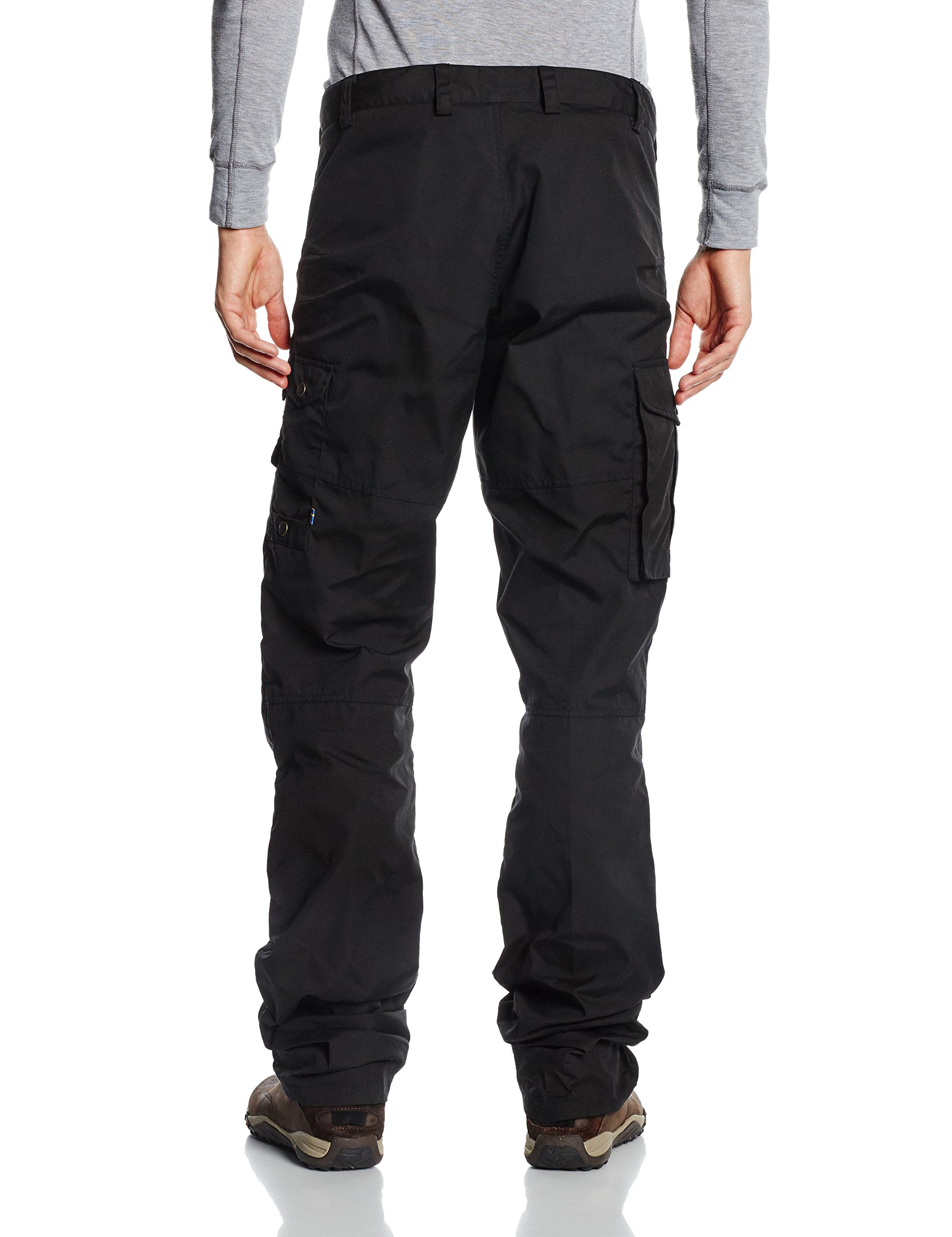 Fjallraven Men's Barents Pro Trousers Black - Durable Outdoor Pants for Hiking & Adventure - Size 44 (US 29) L