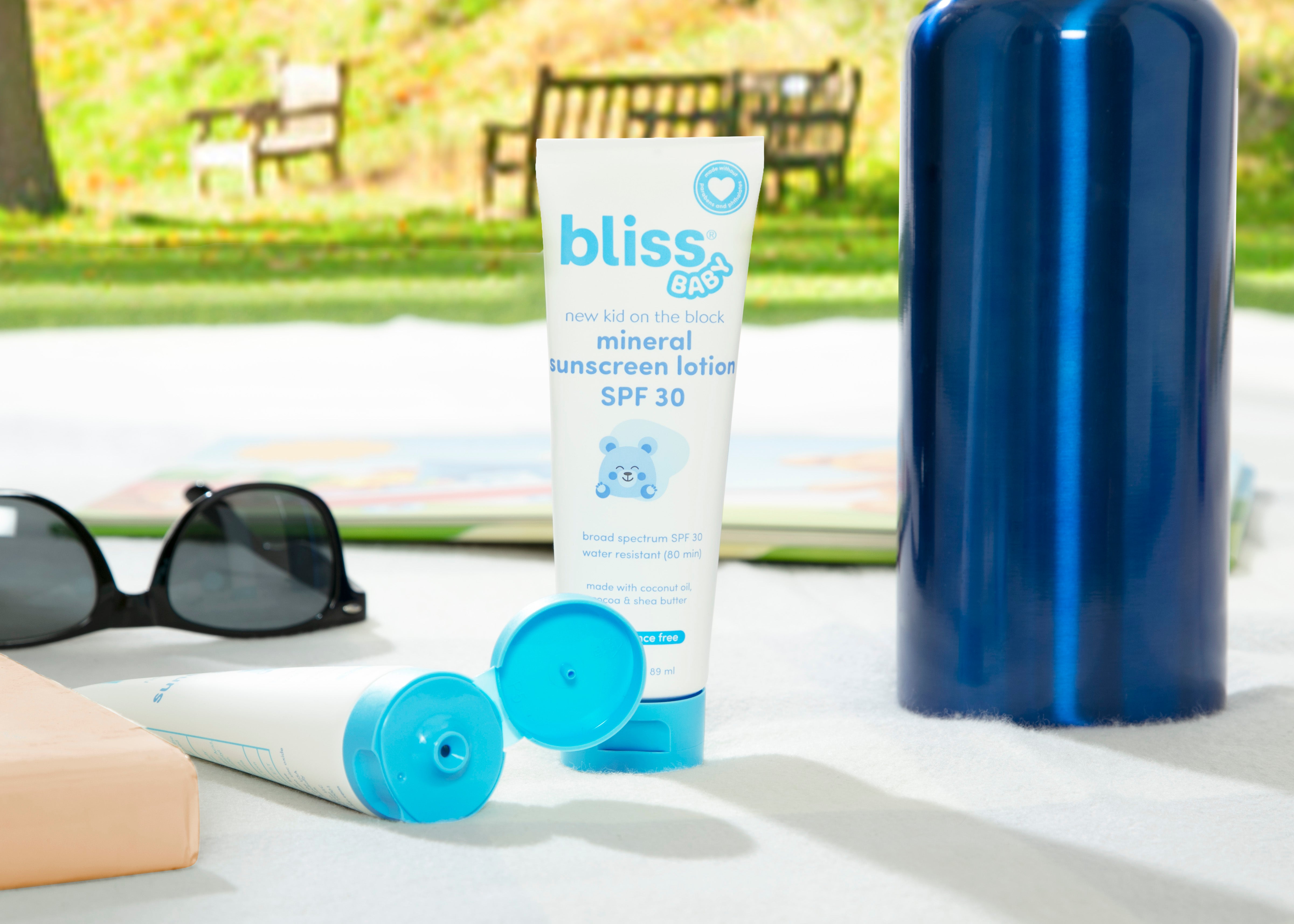 New Kid on the Block Mineral Sunscreen Lotion SPF 30 - Natural Sun Protection for Kids & Adults - Perfect for Beach, Pool & Outdoor Activities