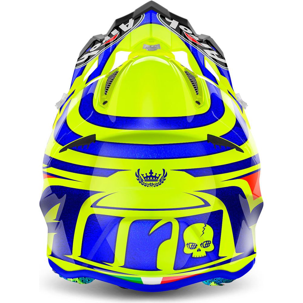 Airoh Aviator 2.2 Cairoli Qatar Yellow Motorcycle Helmet - Lightweight & Durable Off-Road MX Helmet for Motocross & Enduro Riding