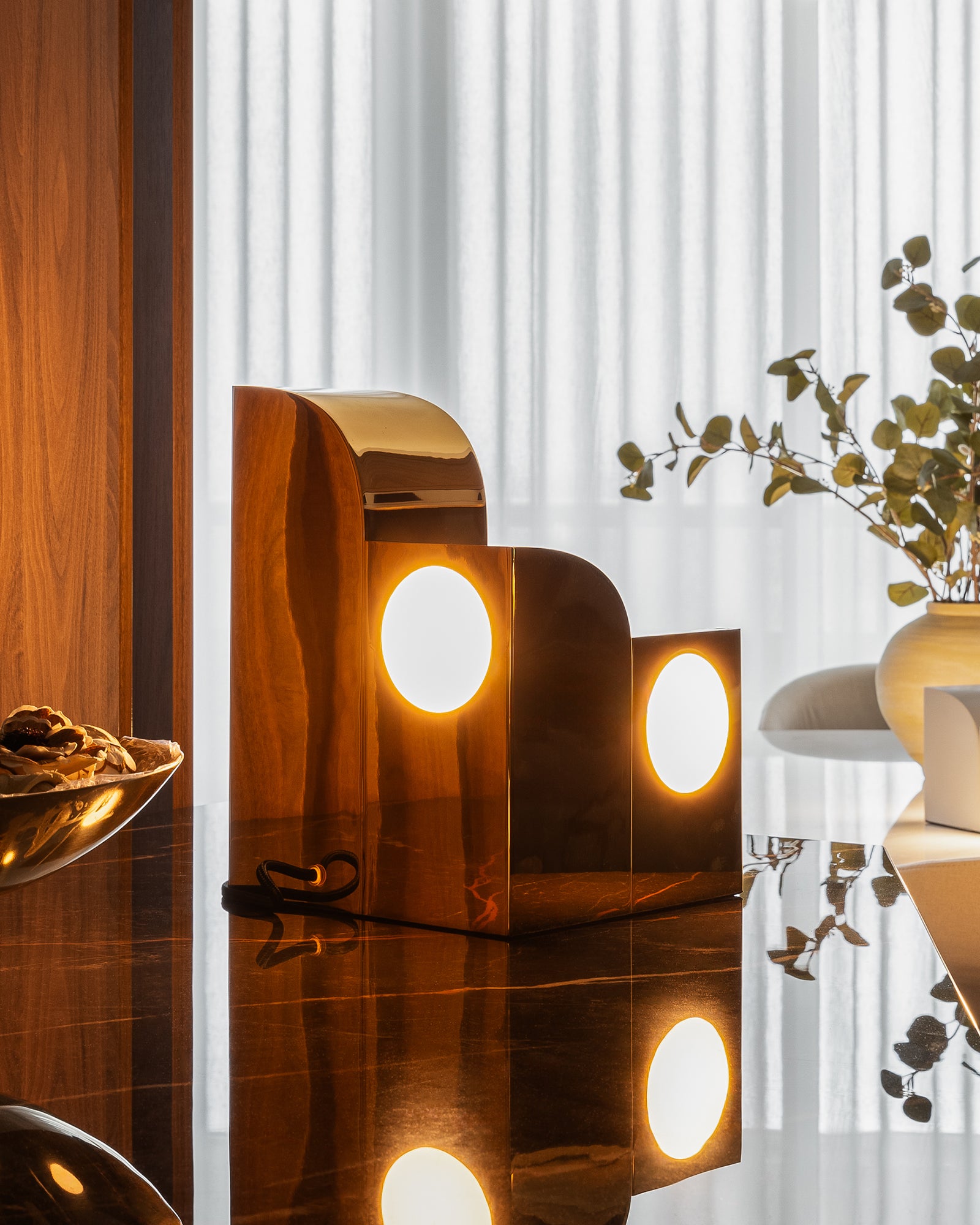 Gypsum Table Lamp - Modern Minimalist Desk Light for Home Office, Bedroom & Living Room Decor - Perfect for Reading, Working & Ambient Lighting