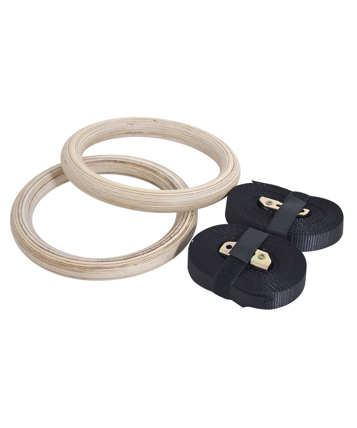 Premium Wooden Gymnastic Rings for CrossFit & Home Workouts - Adjustable Straps for Strength Training, Pull Ups & Bodyweight Exercises - Perfect for Home Gym, Outdoor Fitness & Calisthenics Training