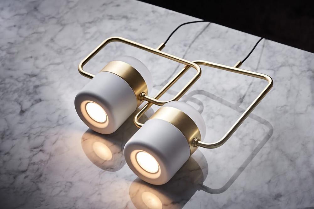 Adjustable Glass Pendant Light Fixture - Modern Dimmable Hanging Chandelier for Kitchen Island, Dining Room & Bedroom Lighting