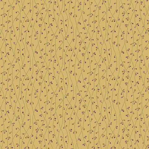 English Garden by Edyta Sitar Andover A796Y Blue Velvet Fabric - Perfect for Quilting, Home Decor & DIY Craft Projects