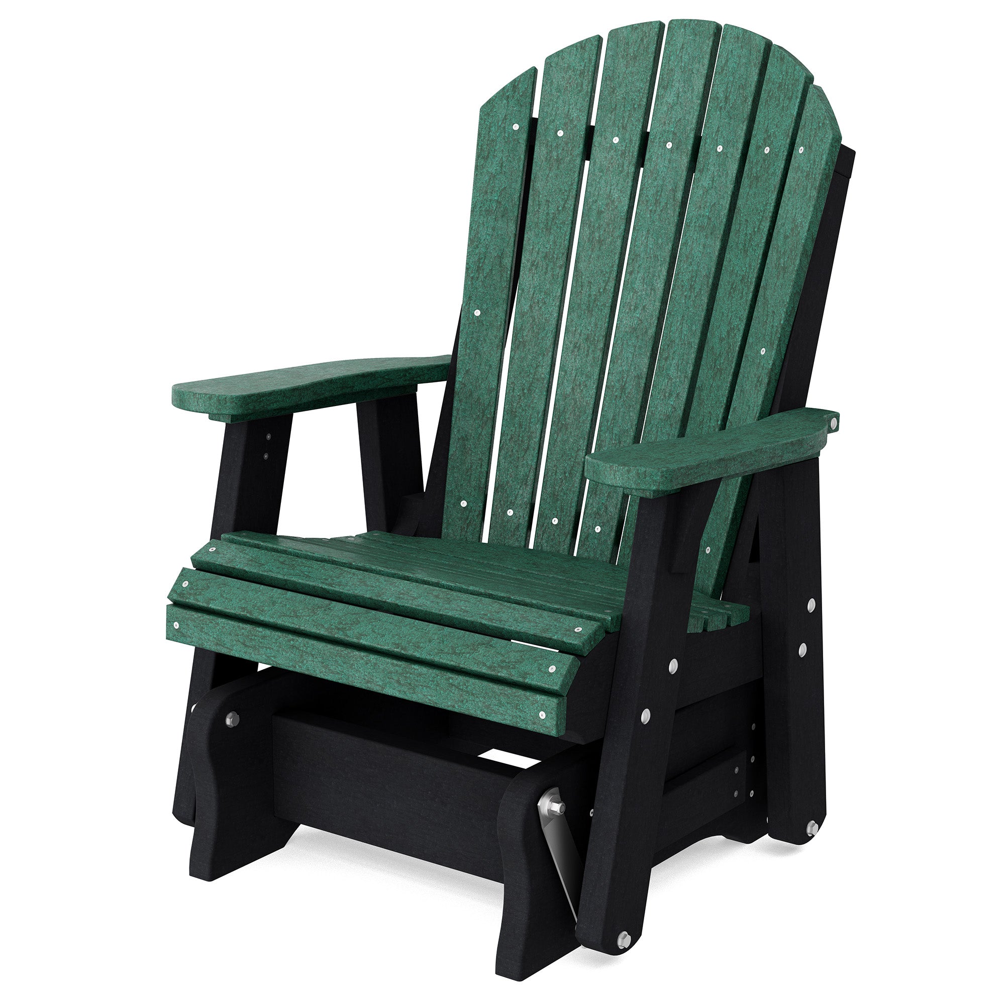 Heritage Single Glider Rocking Chair - Classic Wooden Nursery Glider for Baby Room, Breastfeeding & Relaxation - Perfect for Nurseries, Bedrooms & Living Rooms
