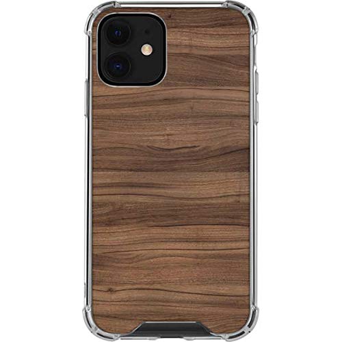 Skinit Clear Phone Case for iPhone 12 Mini - Natural Walnut Wood Design | Slim Protective Cover | Perfect for Everyday Use & Gift Giving