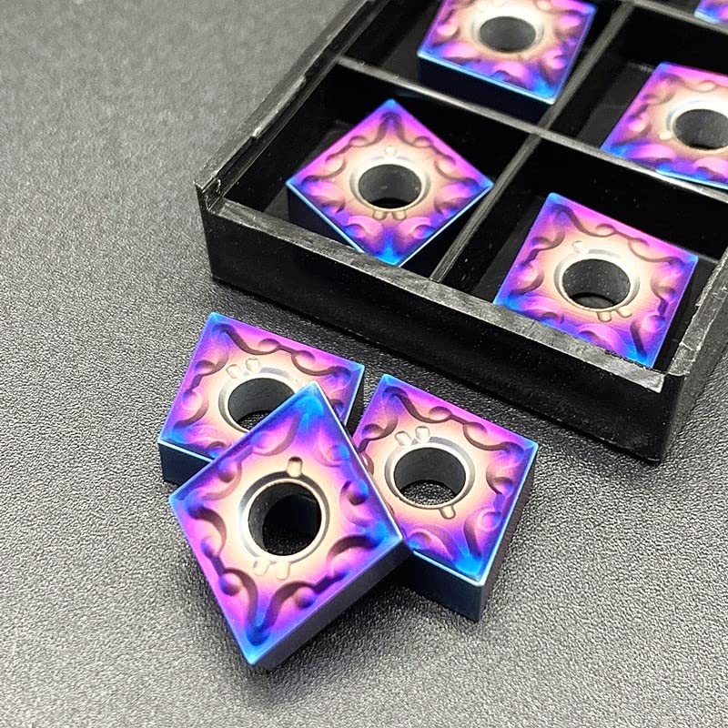 CNMG120404 MA Carbide Turning Tool - Blue Flame Series CNC Milling Blades (20Pcs, 80° Diamond Angle) for High-Speed Steel Machining & Precision Metal Cutting