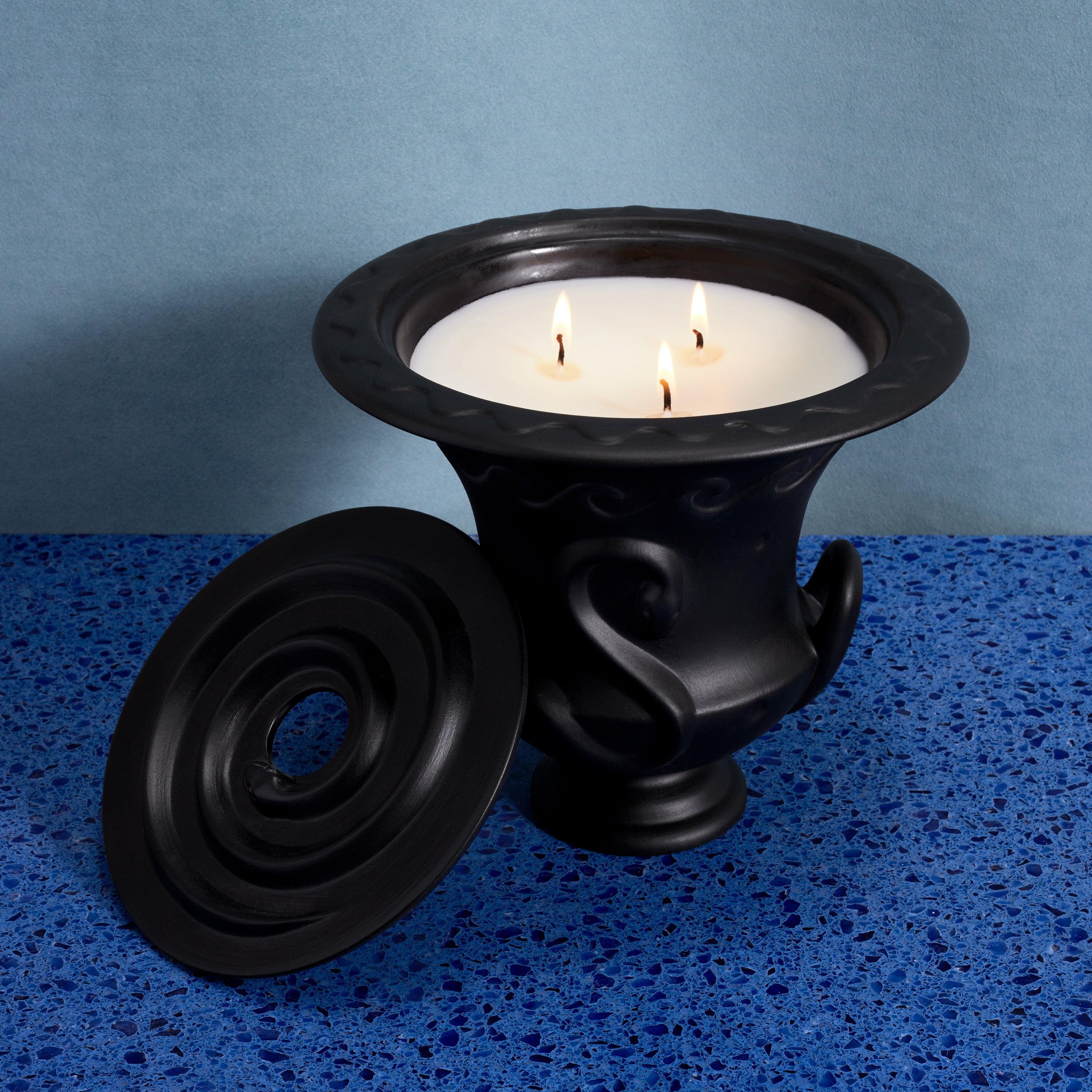 Premium Hydra Candle - Veti Vert Scented Three-Wick Black Candle for Home Decor, Relaxation & Aromatherapy - Perfect for Living Rooms, Bedrooms & Spa Nights