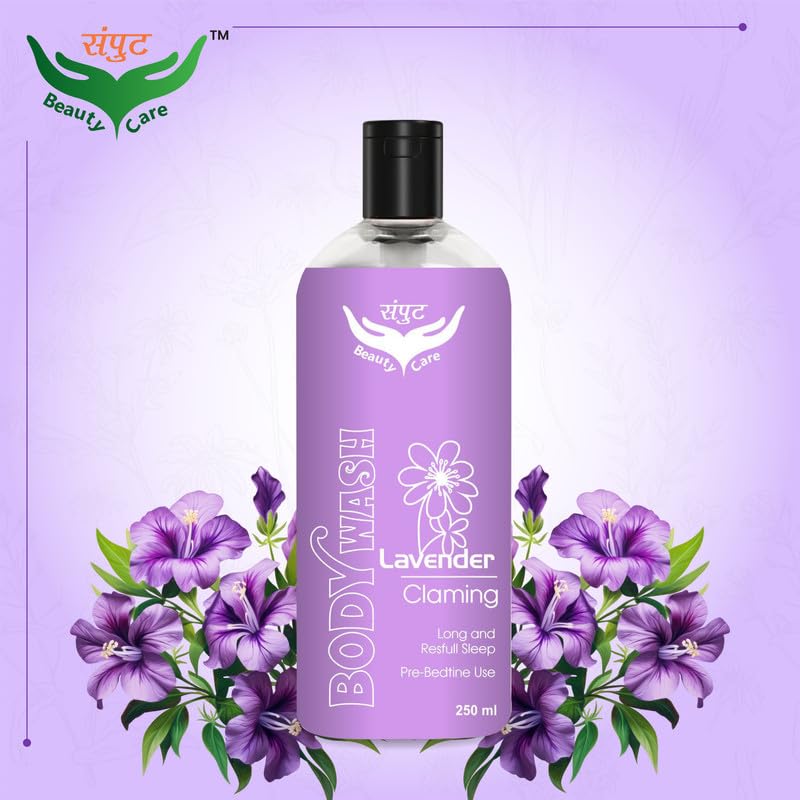 Lavender Calming Body Wash for Relaxation & Better Sleep - Soothes Skin & Promotes Restful Nights - Perfect for Evening Showers & Stress Relief