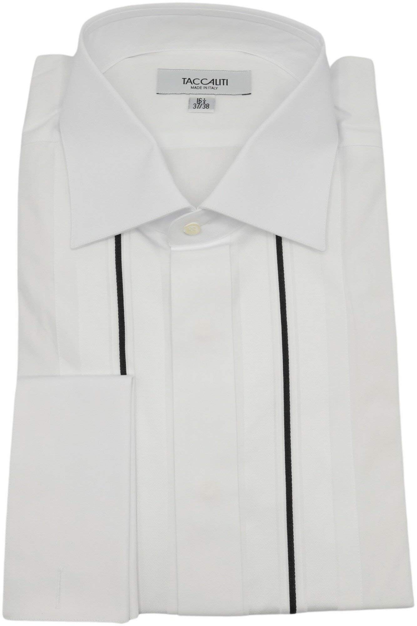 Premium Men's Tuxedo Dress Shirt for Weddings & Formal Events - Classic White Slim Fit Button Down Shirt with French Cuffs - Perfect for Black Tie Events, Prom & Business Occasions
