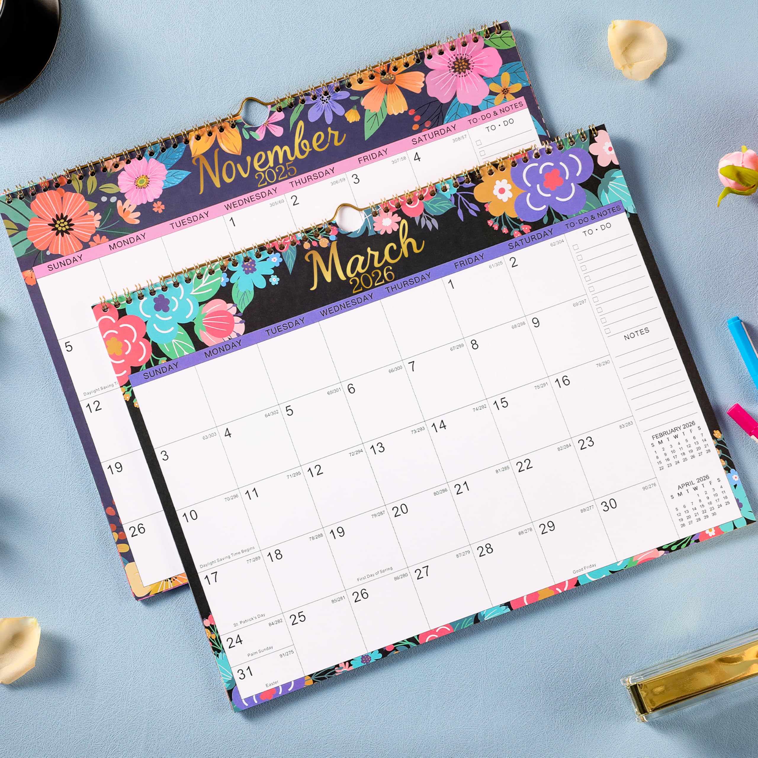 2025-2026 Wall Calendar - 18 Month Planner from July 2025 to December 2026, 15