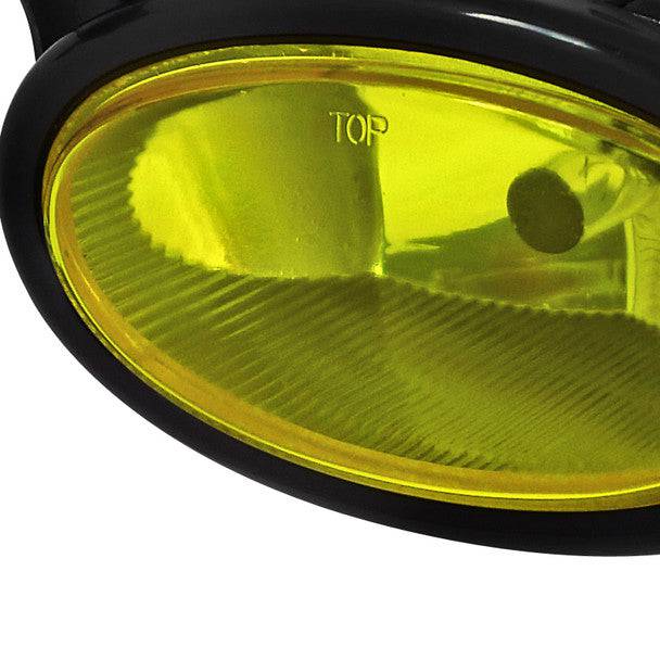 2006-2008 Honda Civic Coupe 2-Door Fog Lights with Amber Lens - Durable Replacement Fog Lamps for Enhanced Visibility in Rain & Foggy Conditions
