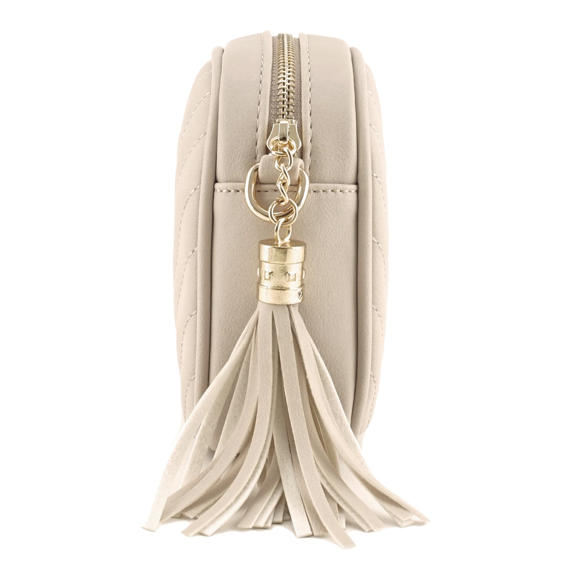 Stylish Crossbody Bag with Metal Chain Strap & Tassel Zipper - Fashionable Shoulder Purse for Women | Perfect for Work, Travel & Everyday Use
