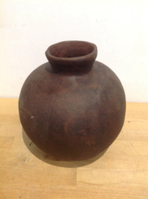 Handmade Brown Ceramic Vase - 9 Inch Decorative Pottery for Home Decor, Centerpiece, Wedding, and Dining Table