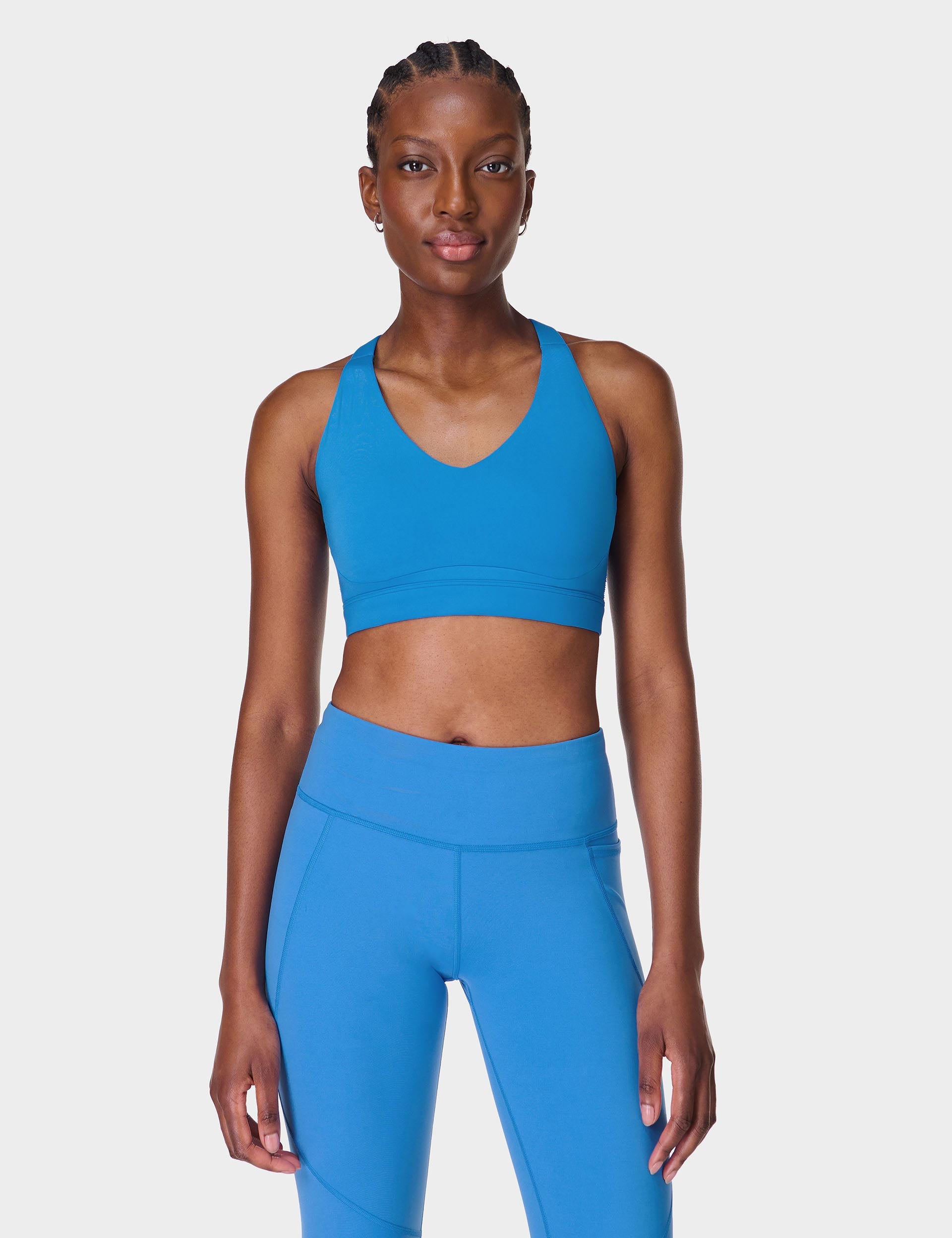 Power Pulse Bra - High Support Workout Sports Bra for Women, Tidal Blue - Perfect for Running, Yoga & Gym Fitness Activities