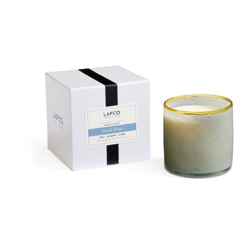 LAFCO Sea & Dune Collection Luxury Scented Candle - Handmade Soy Wax, Aromatherapy Home Decor for Relaxation & Spa Atmosphere - Perfect for Bedroom, Bathroom & Gift Giving