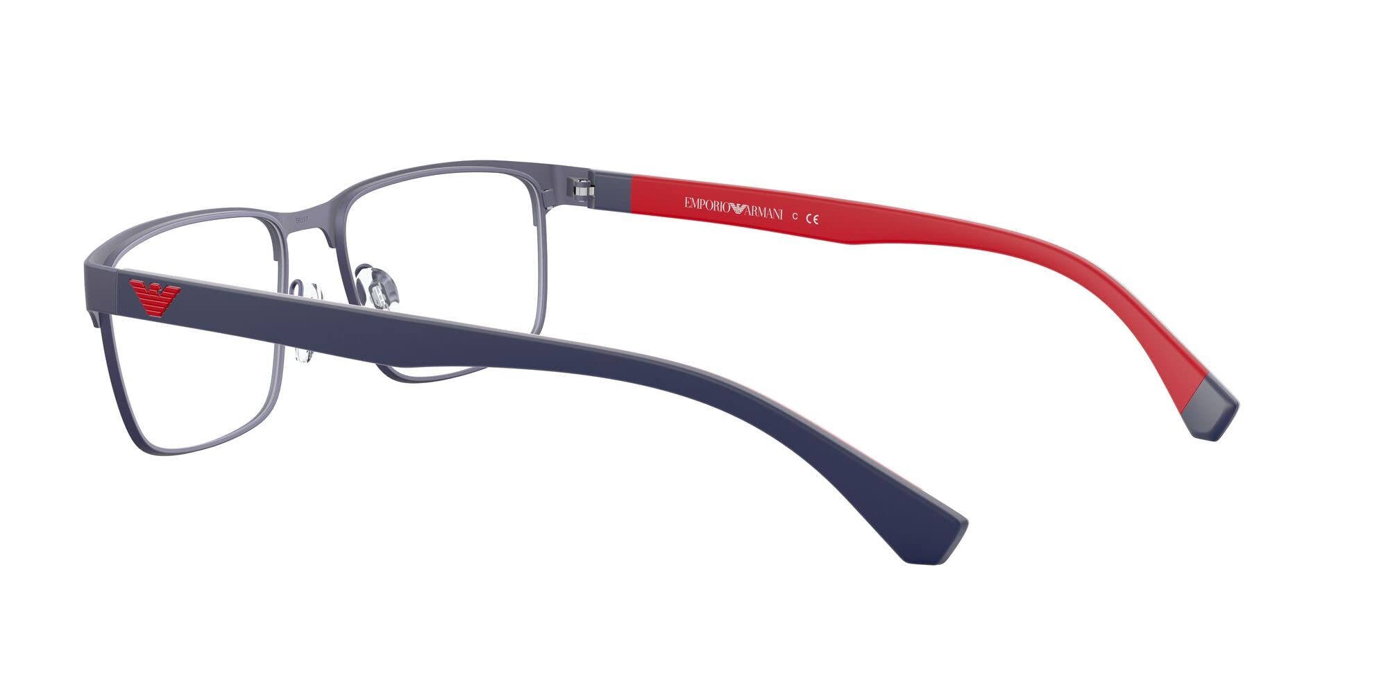 Emporio Armani EA1105 Men's Rectangular Polarized Sunglasses - UV Protection, Classic Style for Driving, Travel & Outdoor Activities