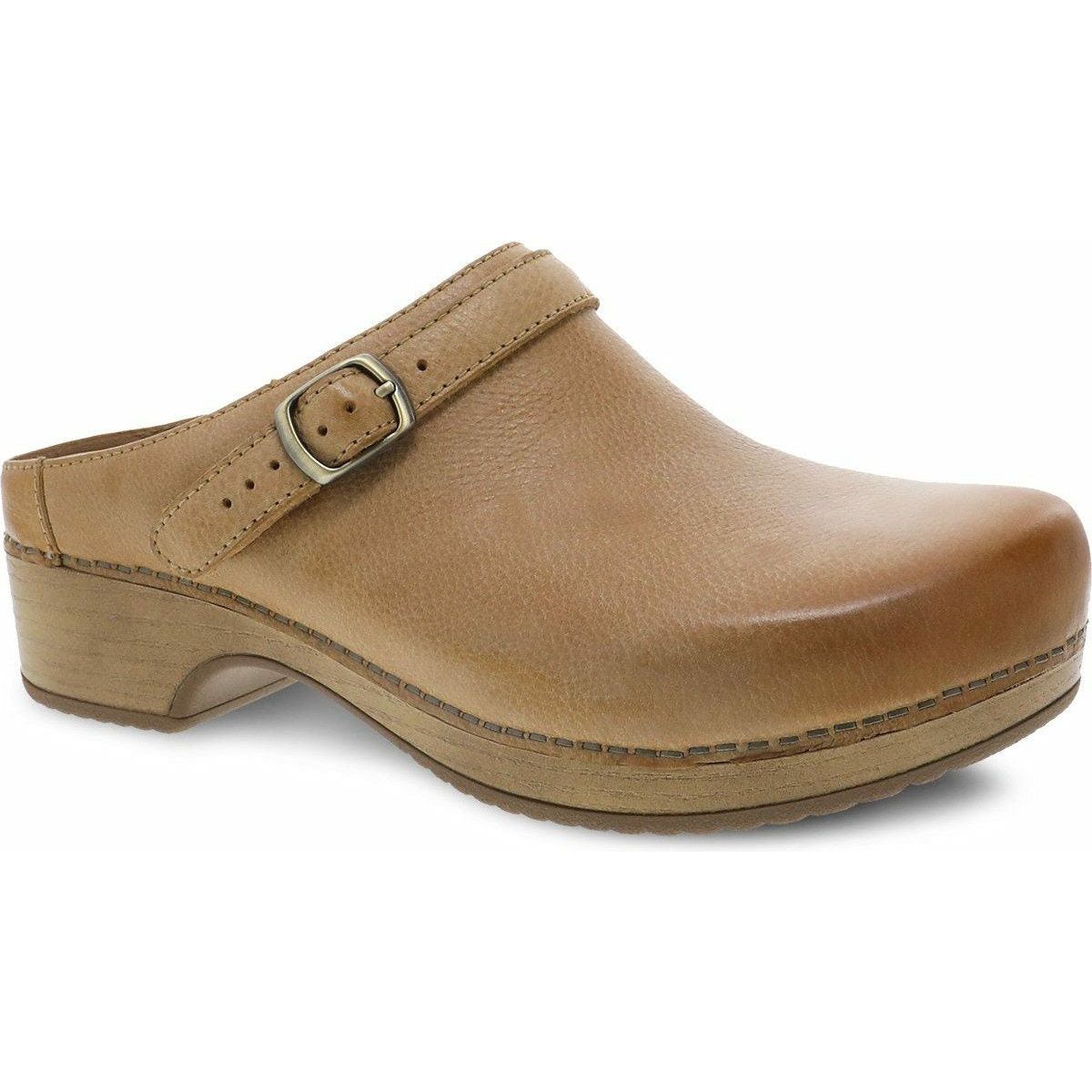 DANSKO Women's Berry Burnished Nubuck Leather Clogs - Comfortable Slip-On Shoes for Nurses, Teachers & Healthcare Workers