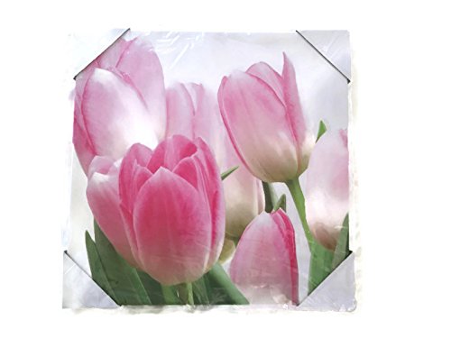 Giftcraft Premium Canvas Wall Art - Vibrant Tulip Floral Painting for Home & Office Decor - Perfect for Living Room, Bedroom, and Outdoor Spaces