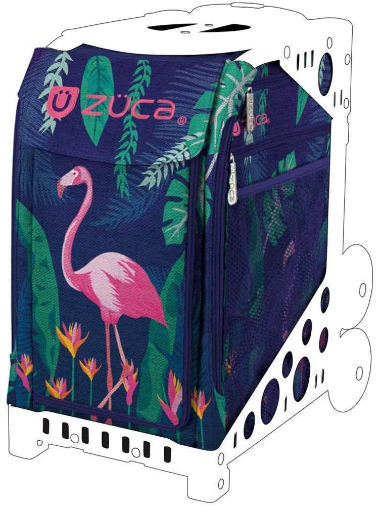 ZUCA Flamingo Sport Insert Bag with Pink Frame - Includes Gift Lunchbox & Seat Cushion | Perfect for Gym, School & Travel Accessories