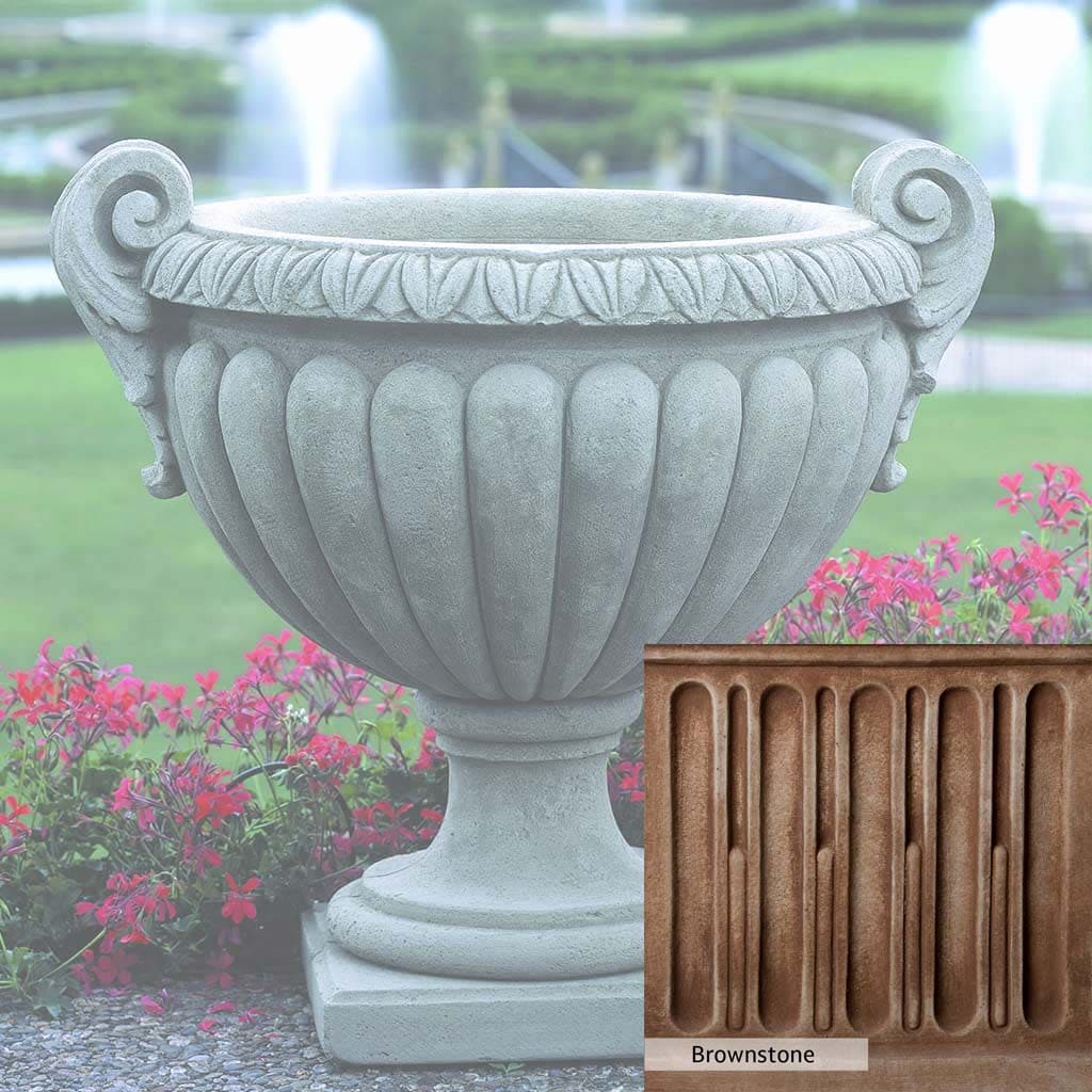 Campania International Longwood Volute Handle Urn - Elegant Garden Planter for Outdoor Decor, Patio, and Landscape Design