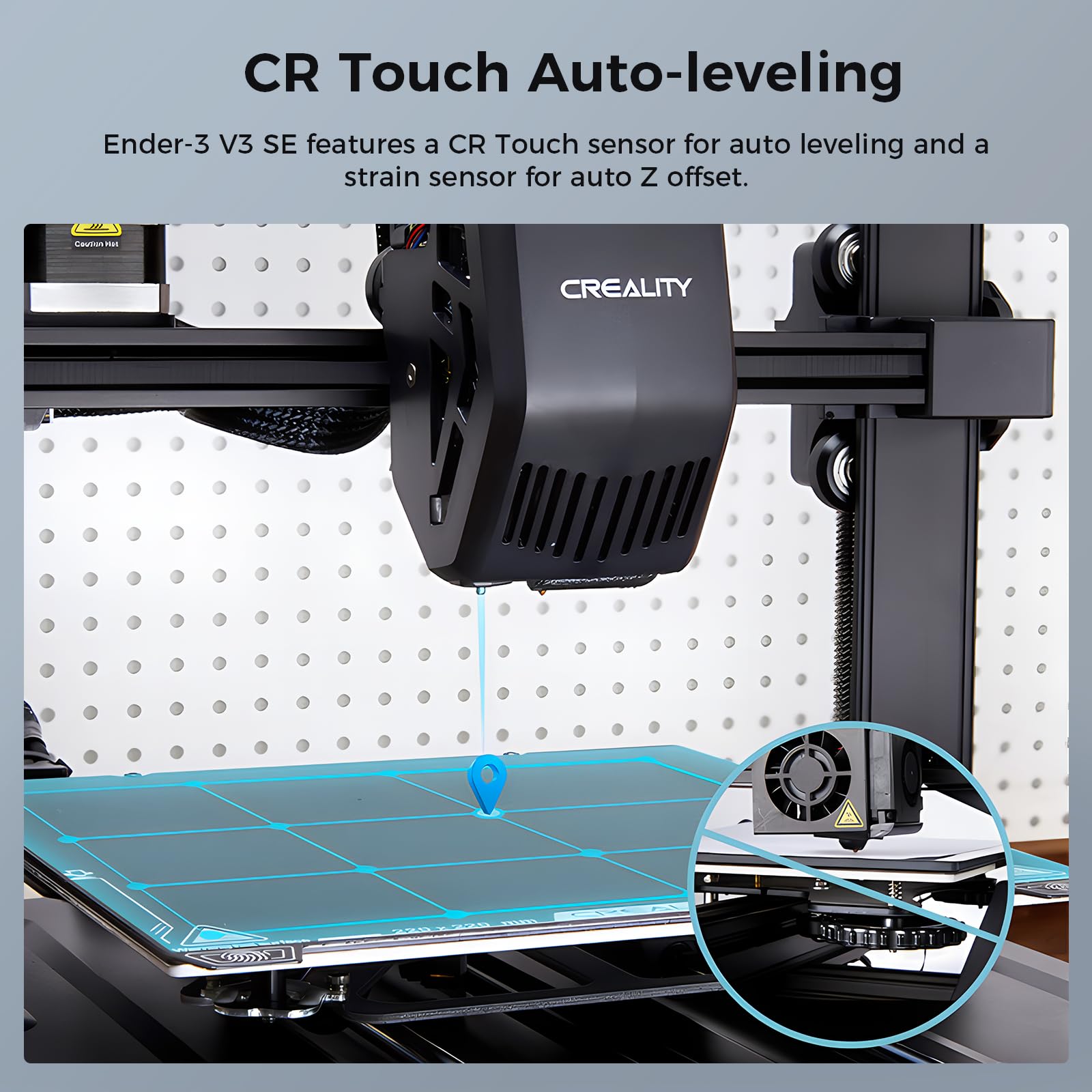 Creality Ender 3 V3 SE 3D Printer - 250mm/s High Speed Printing, Auto Leveling, Direct Drive Extruder | Perfect for Home DIY, Prototyping & Hobby Projects (8.66x8.66x9.84 inch)
