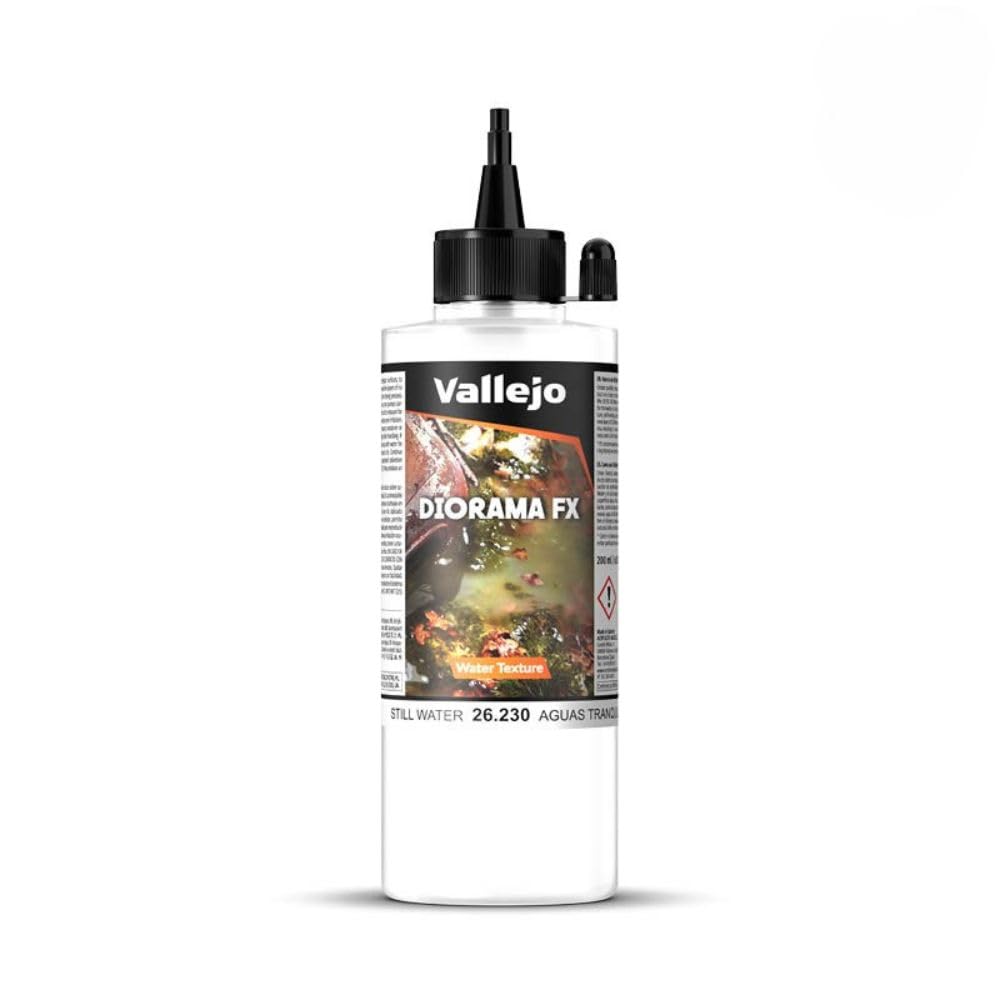 Vallejo Diorama FX Still Water Textures 200 ml (6.76 fl.oz.) - Perfect for Miniature Dioramas, Model Landscapes, and Craft Projects