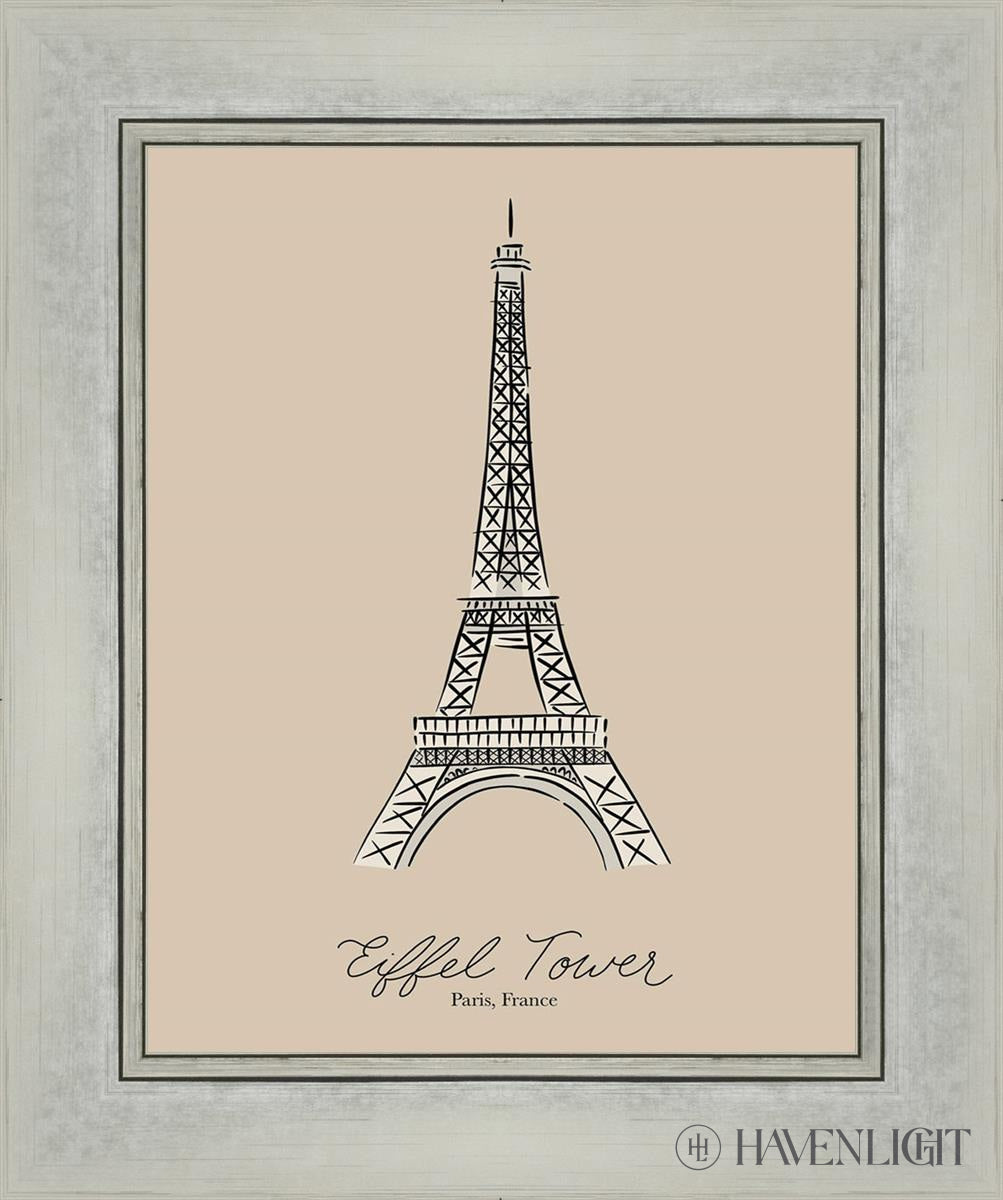 Eiffel Tower Art Print by Elise Gomez - Elegant Parisian Wall Decor for Home, Office & Gifts