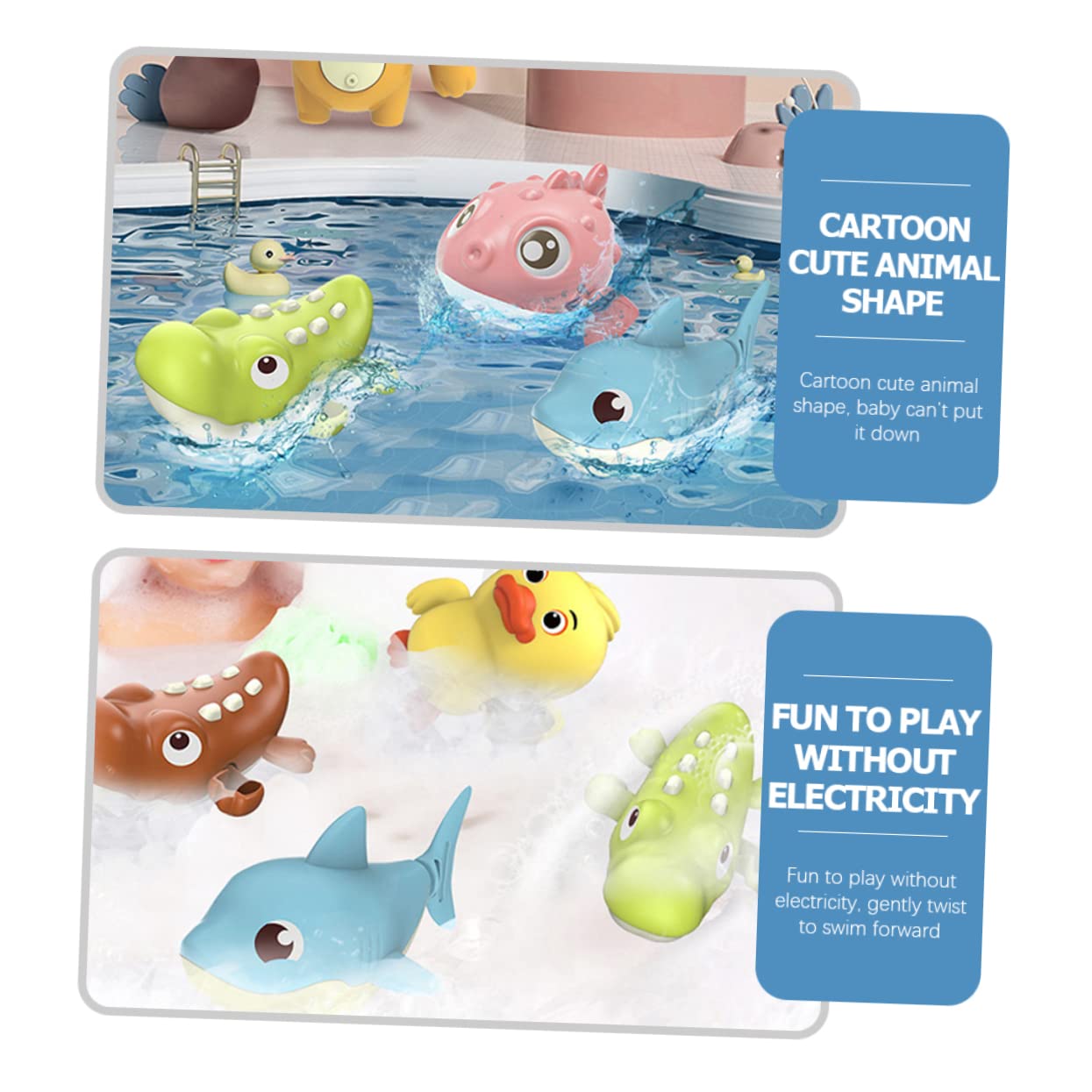 UPKOCH 12 Pcs Floating Animal Bath Toys for Kids - Fun PVC Pool & Bathtub Water Toys for Toddlers, Perfect for Swimming Pools, Bath Time, and Outdoor Water Play