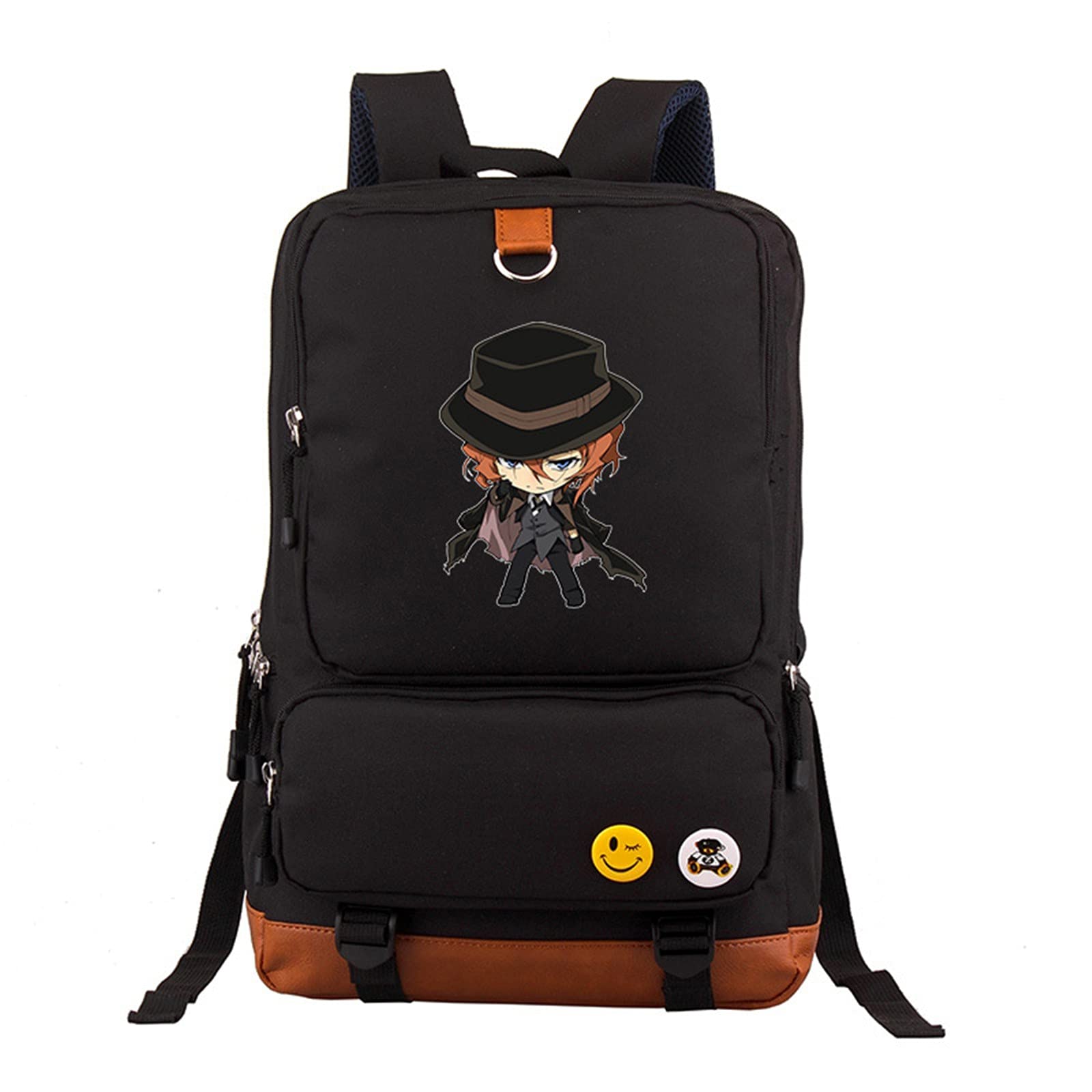 ISaikoy Anime Bungo Stray Dogs Backpack - Stylish School Bag & Shoulder Satchel for Cosplay, College, Travel & Daily Use