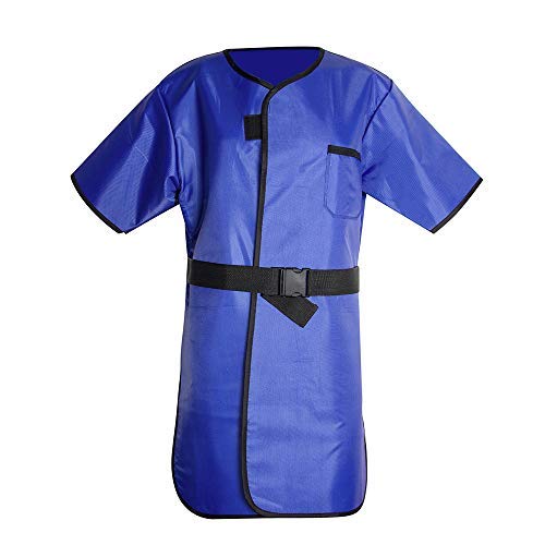 Fencia Lead Radiation Protection Apron - 0.35mmPb X-Ray Shield, Flexible & Lightweight for Medical/Dental Use - Blue Gel Coat Protective Gear for Radiology, Fluoroscopy & Veterinary Exams