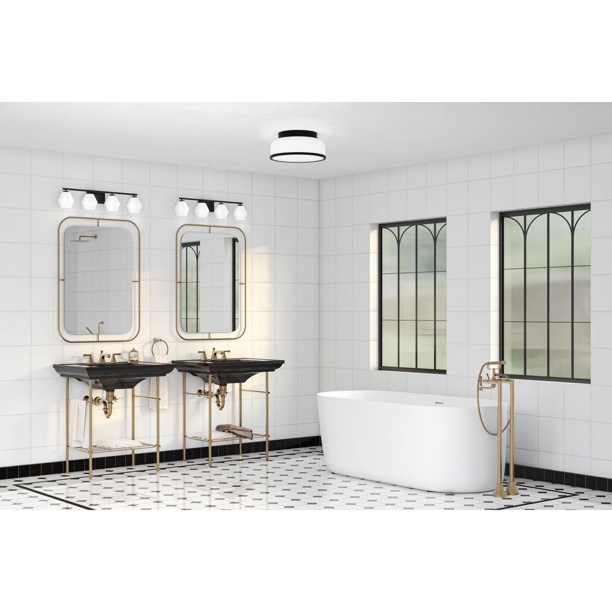 Copeland Collection 4-Light Bathroom Vanity Light Fixture - Modern Chrome Finish for Bathroom, Powder Room, and Dressing Area Lighting